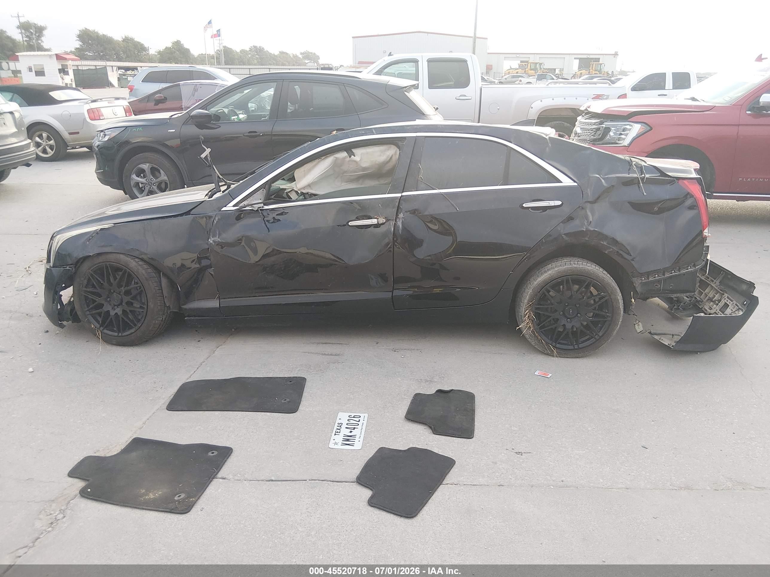 2015 Cadillac Ats Performance Black vin: 1G6AC5SX5F0104207