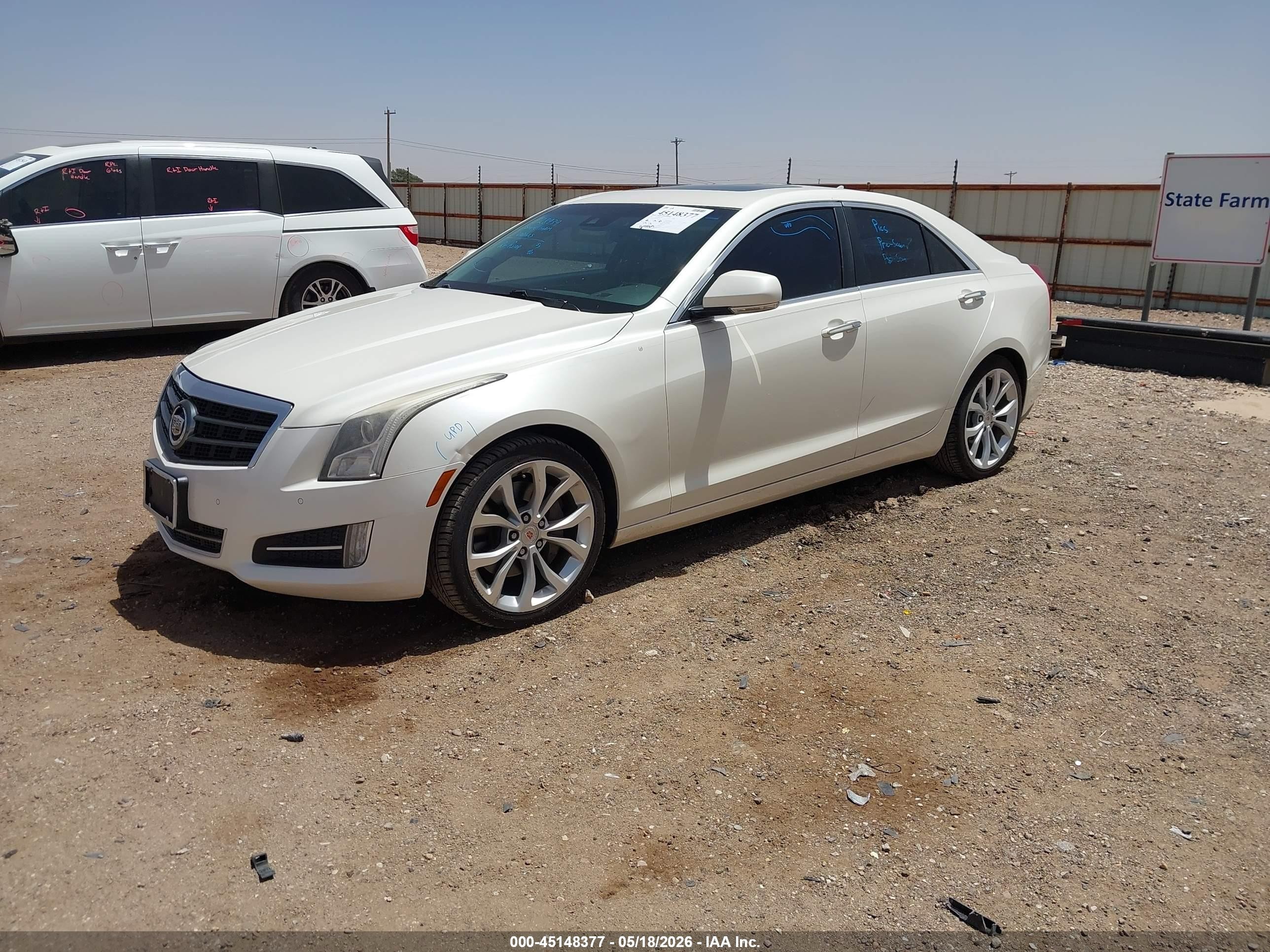 2013 Cadillac Ats Performance White vin: 1G6AC5SX6D0132014