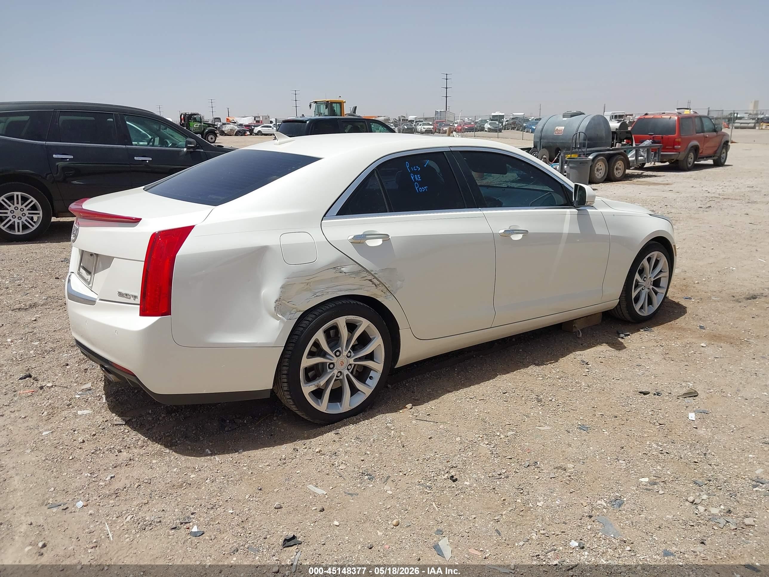 2013 Cadillac Ats Performance White vin: 1G6AC5SX6D0132014