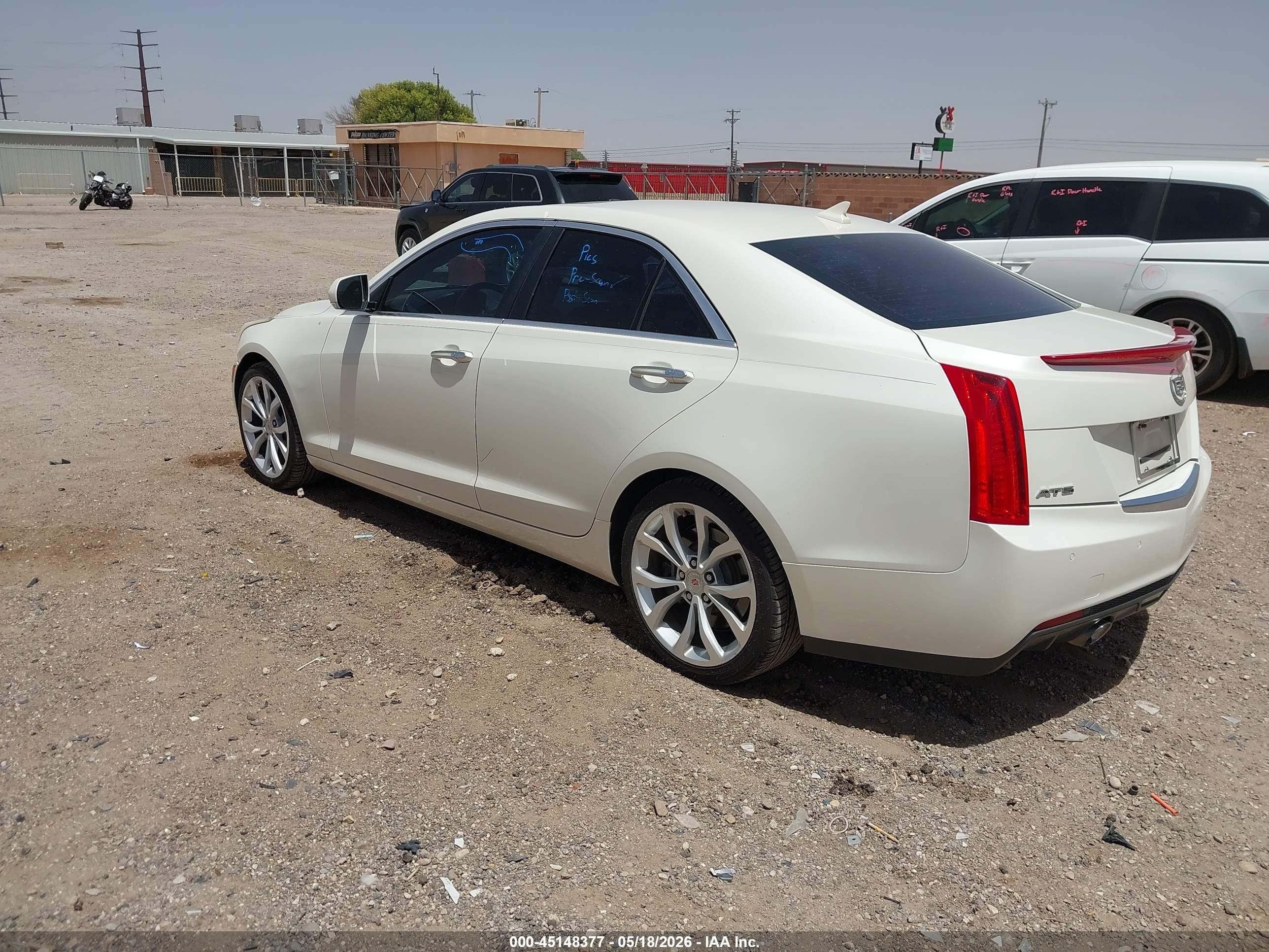2013 Cadillac Ats Performance White vin: 1G6AC5SX6D0132014