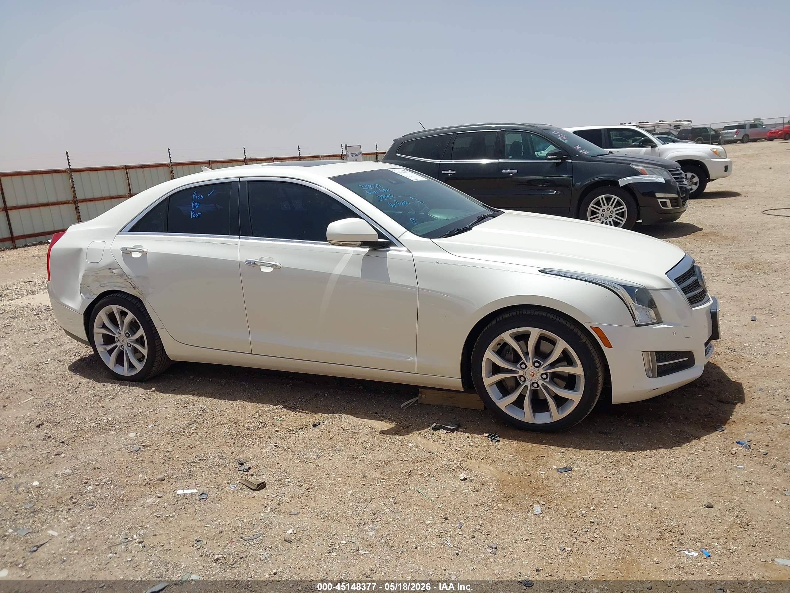 2013 Cadillac Ats Performance White vin: 1G6AC5SX6D0132014