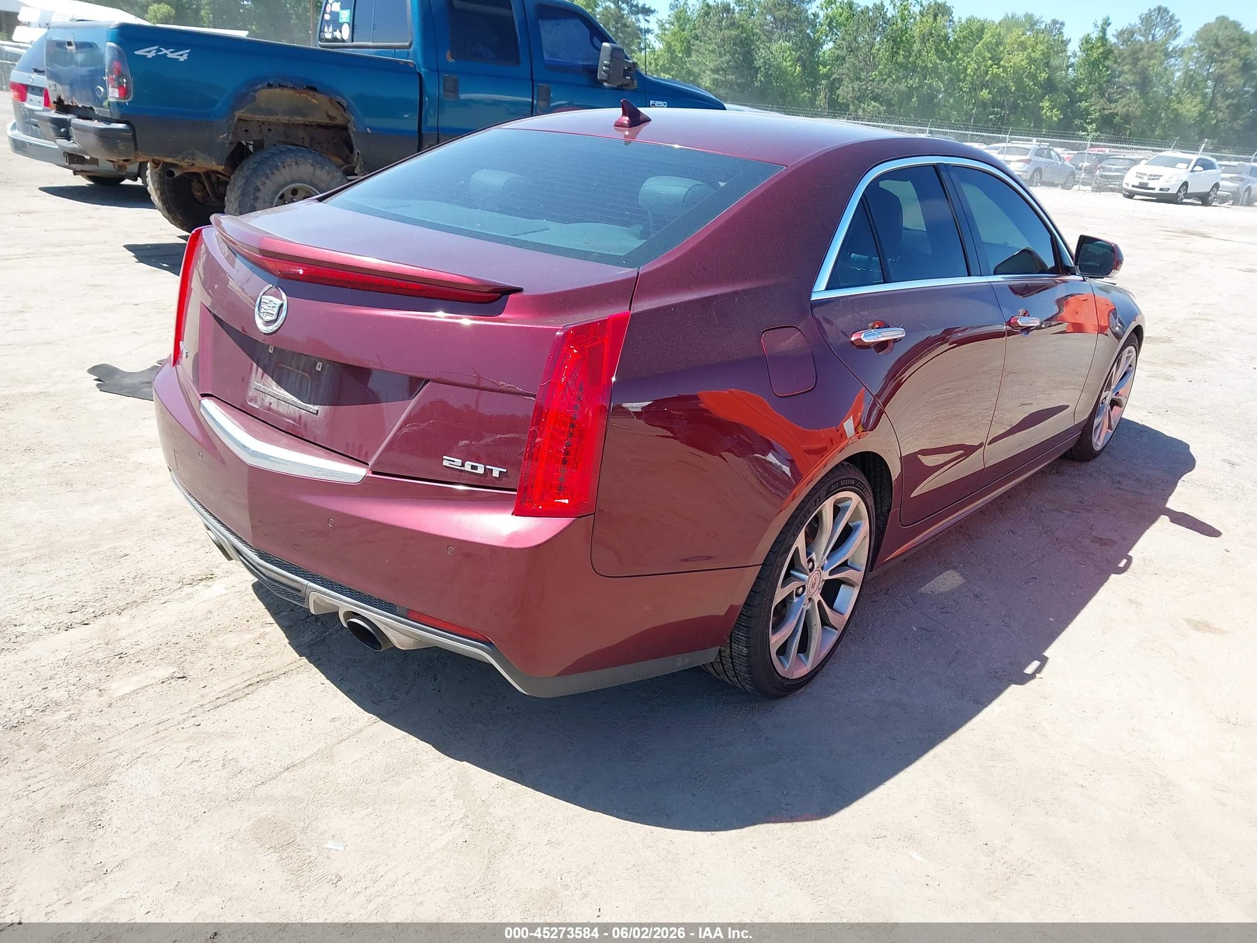 2014 Cadillac Ats Performance Burgundy vin: 1G6AC5SX6E0175365
