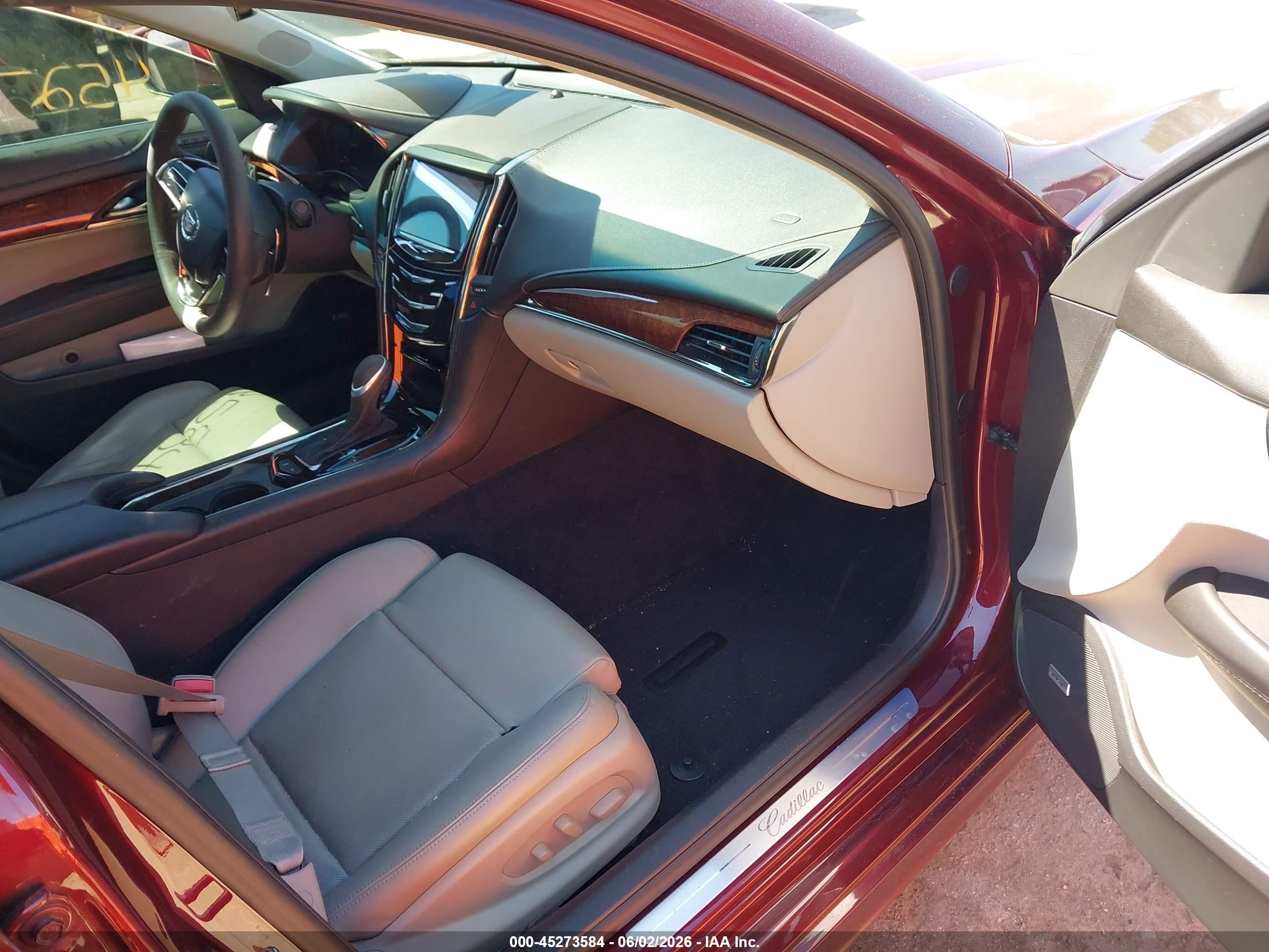 2014 Cadillac Ats Performance Burgundy vin: 1G6AC5SX6E0175365
