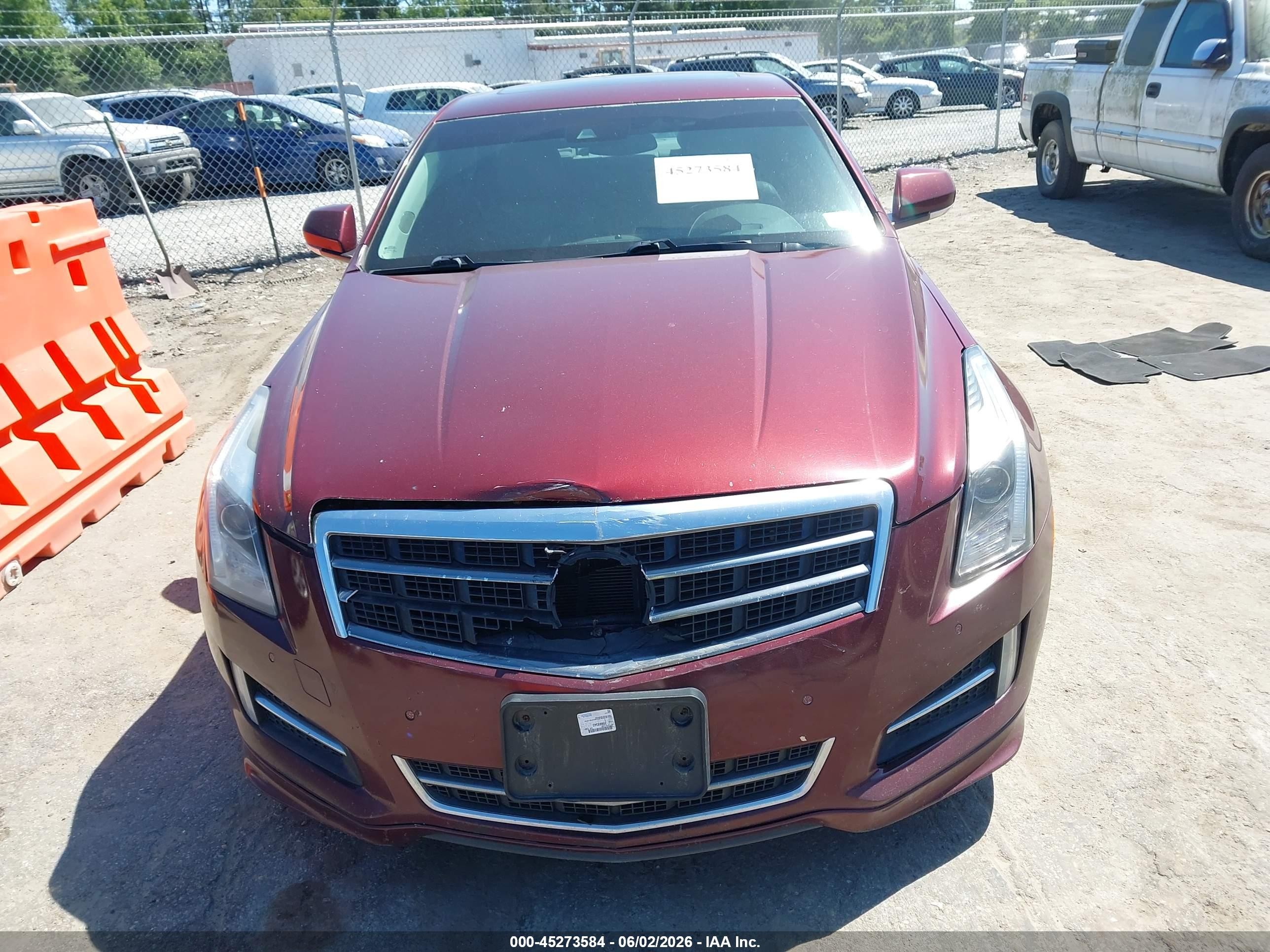 2014 Cadillac Ats Performance Burgundy vin: 1G6AC5SX6E0175365