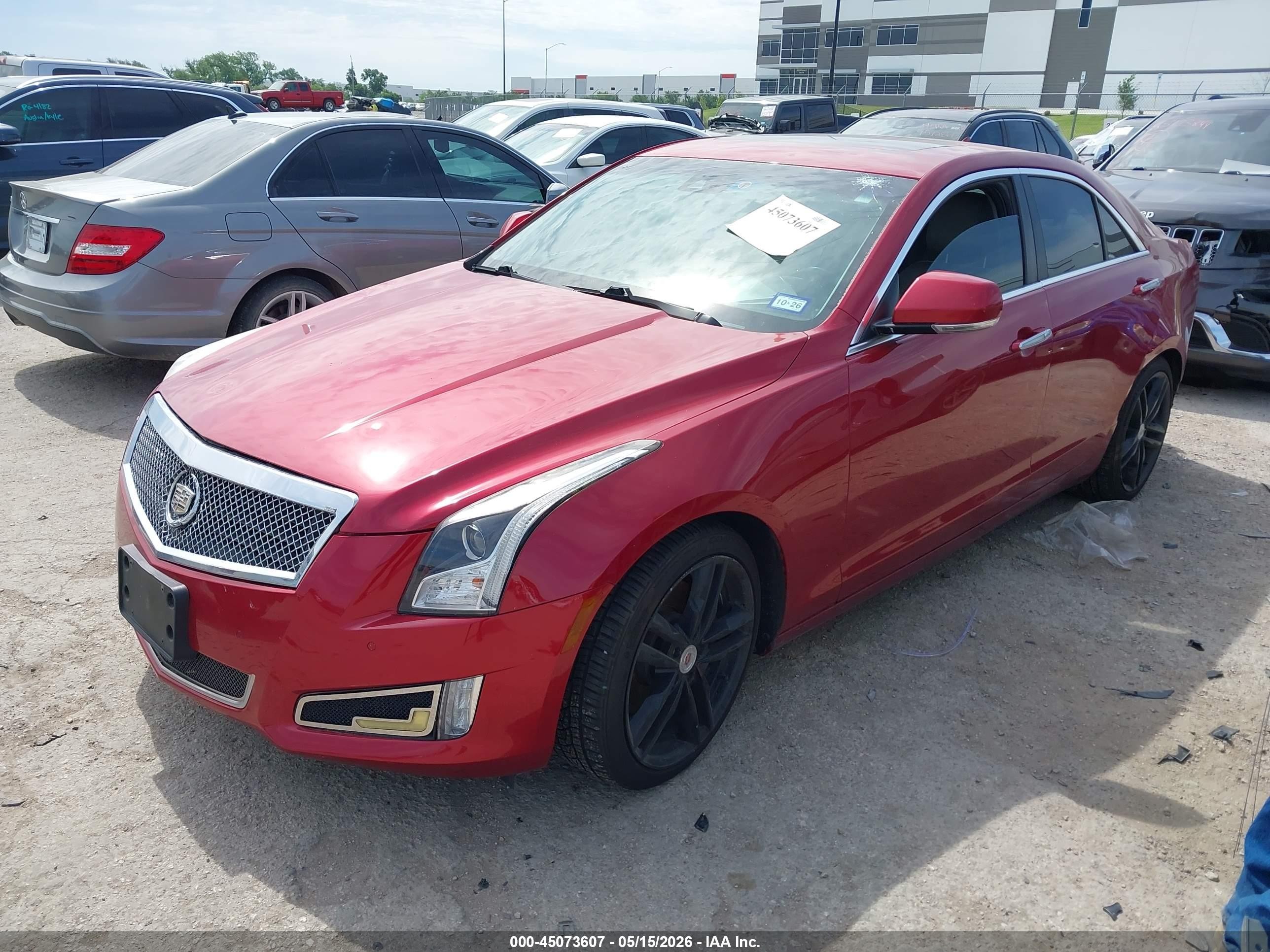 2013 Cadillac Ats Performance Red vin: 1G6AC5SX8D0133178