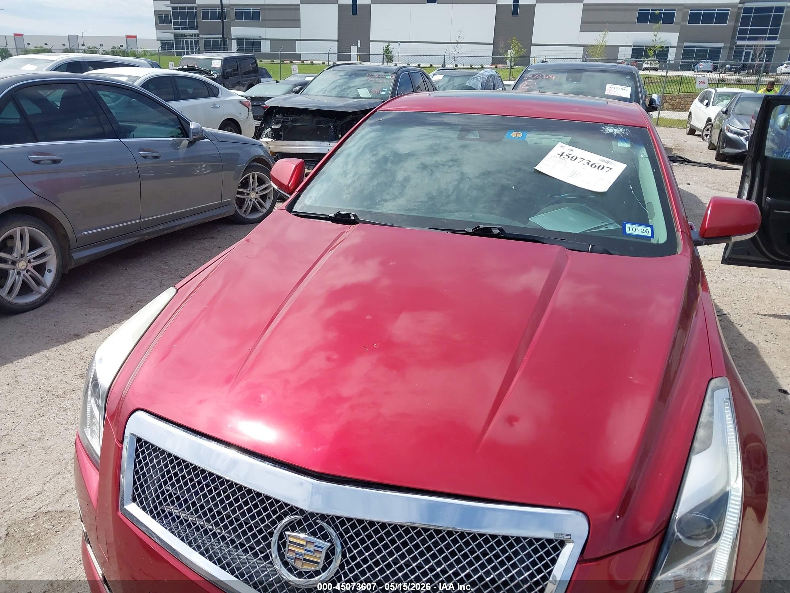 2013 Cadillac Ats Performance Red vin: 1G6AC5SX8D0133178