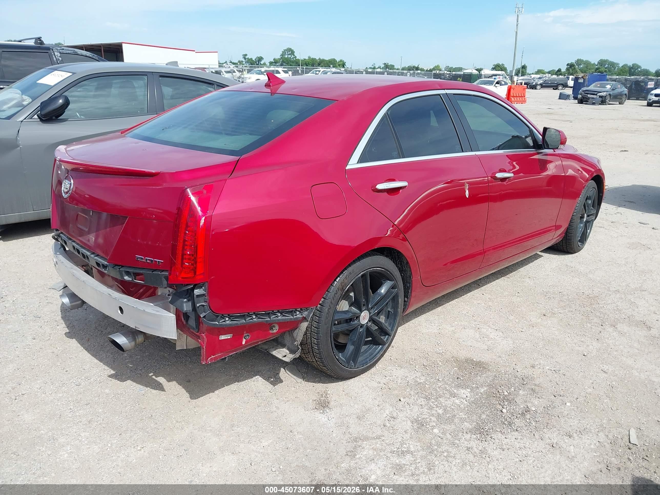 2013 Cadillac Ats Performance Red vin: 1G6AC5SX8D0133178