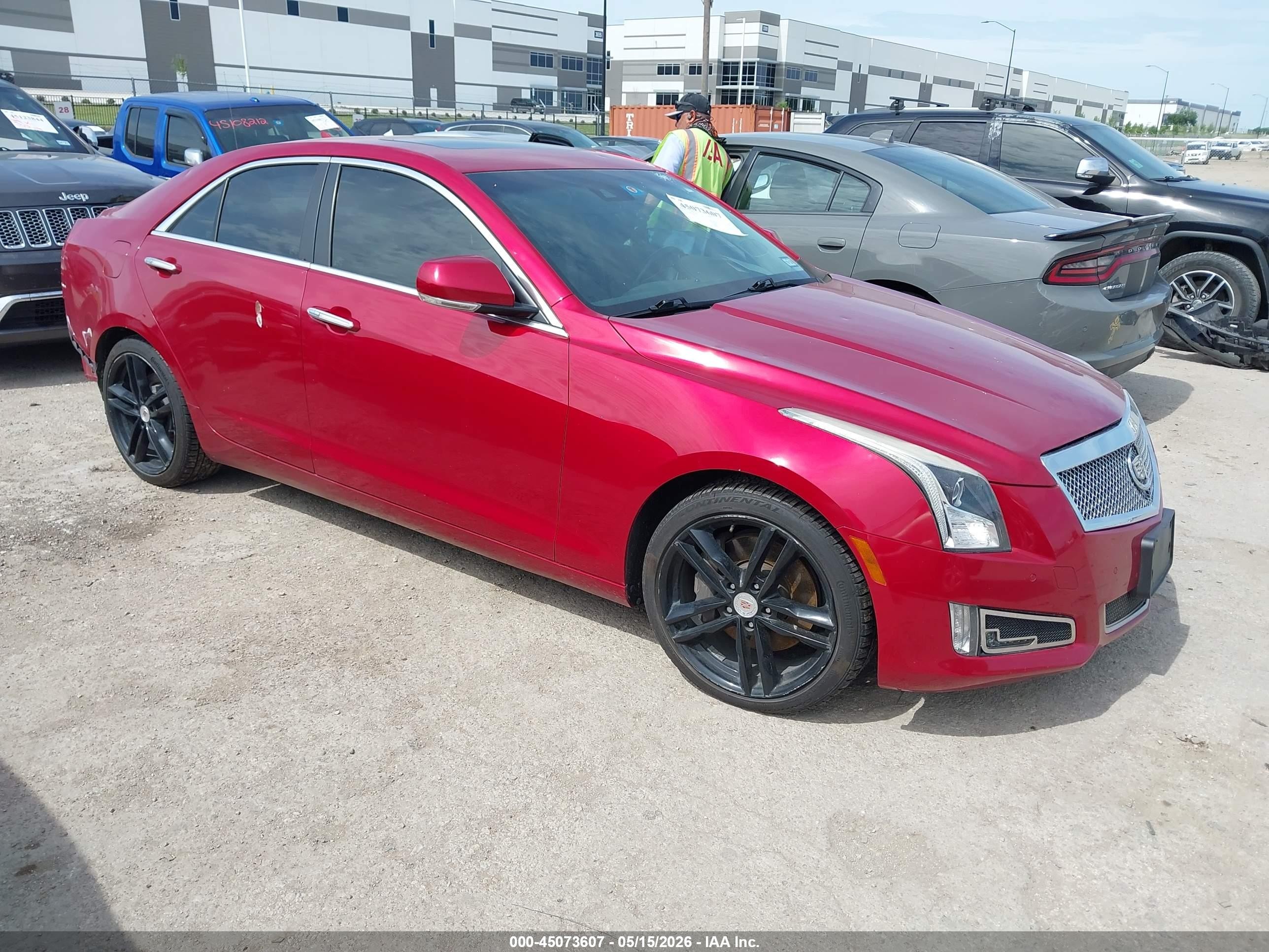 2013 Cadillac Ats Performance Red vin: 1G6AC5SX8D0133178