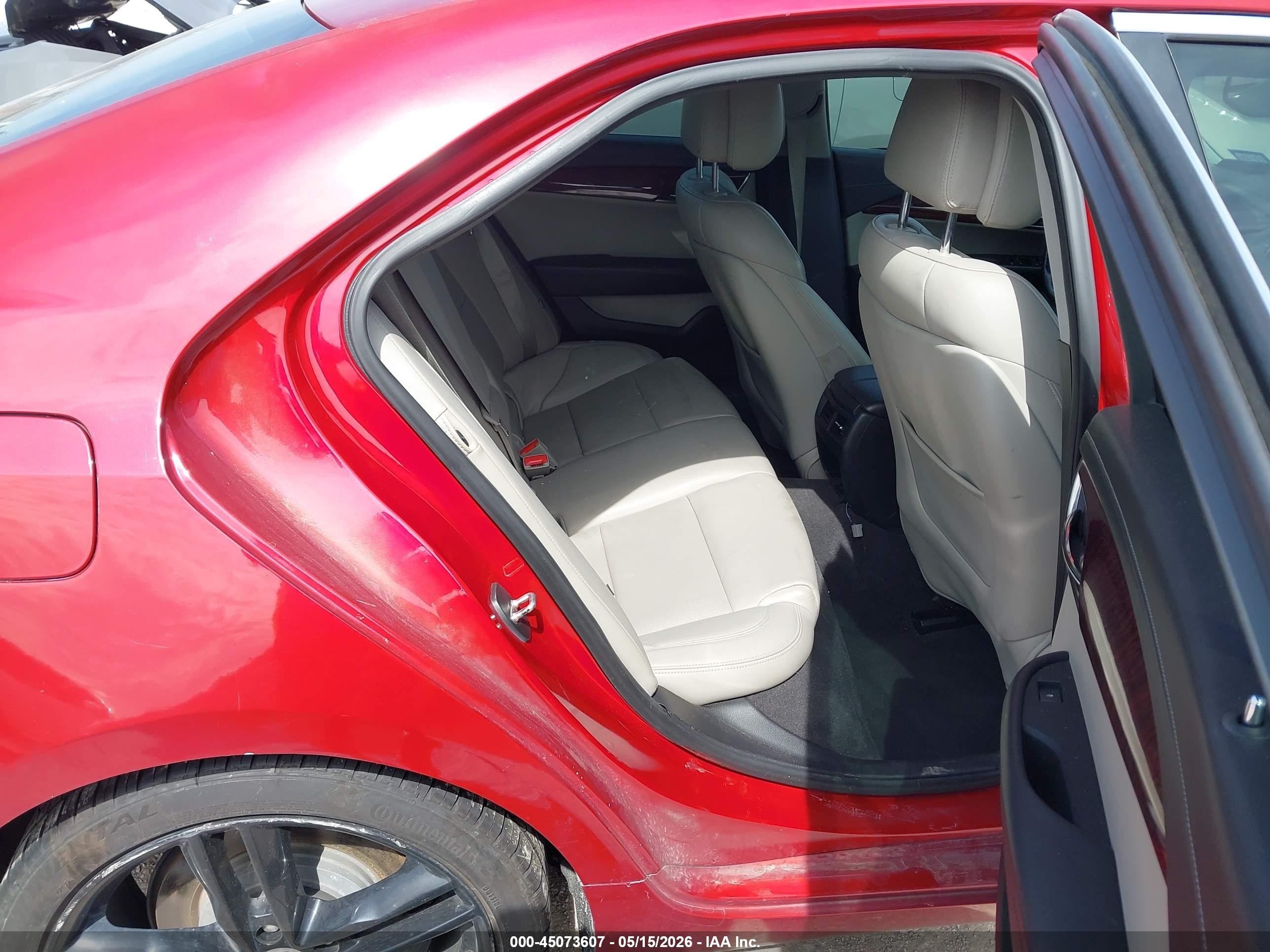 2013 Cadillac Ats Performance Red vin: 1G6AC5SX8D0133178