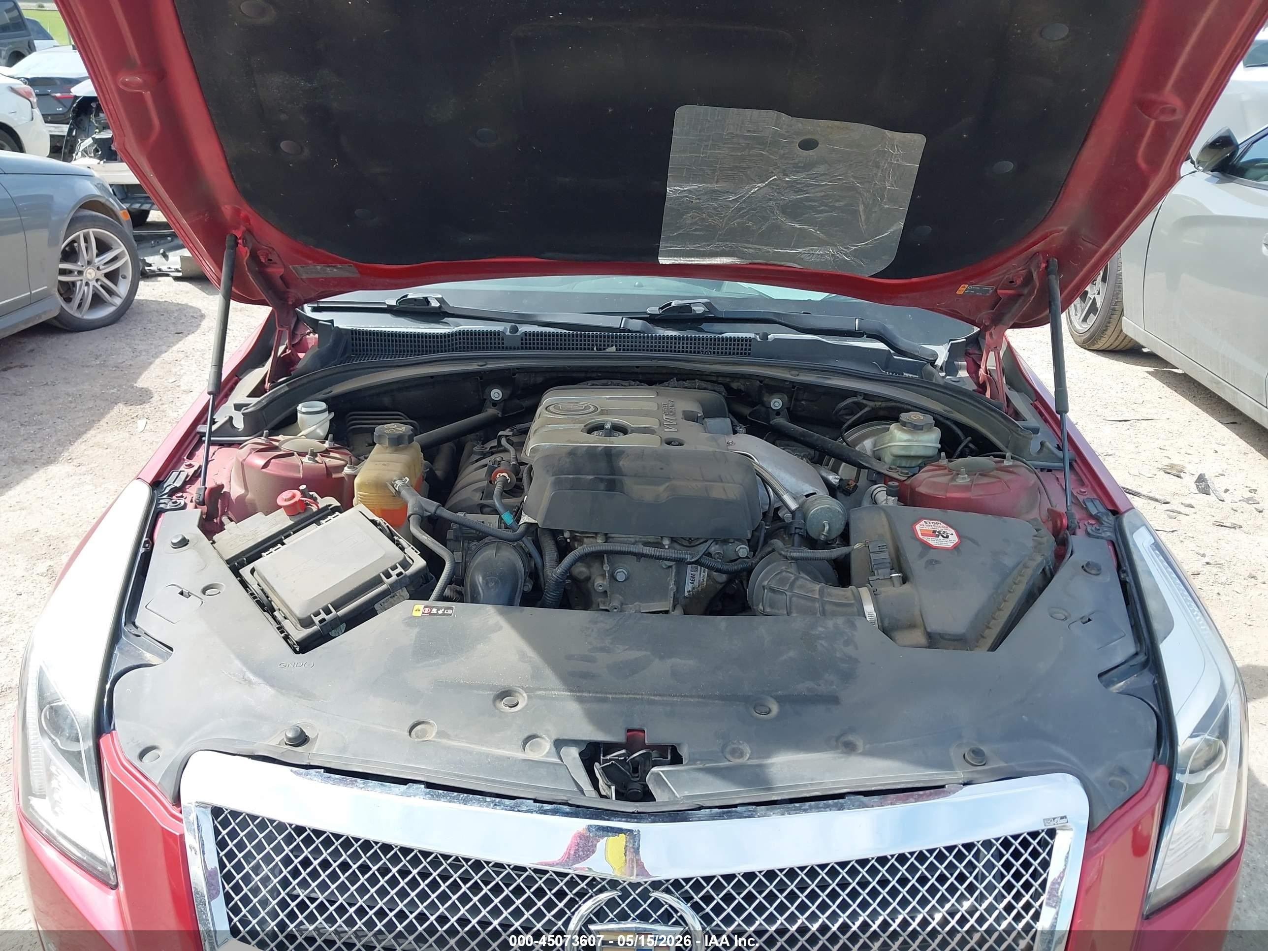 2013 Cadillac Ats Performance Red vin: 1G6AC5SX8D0133178