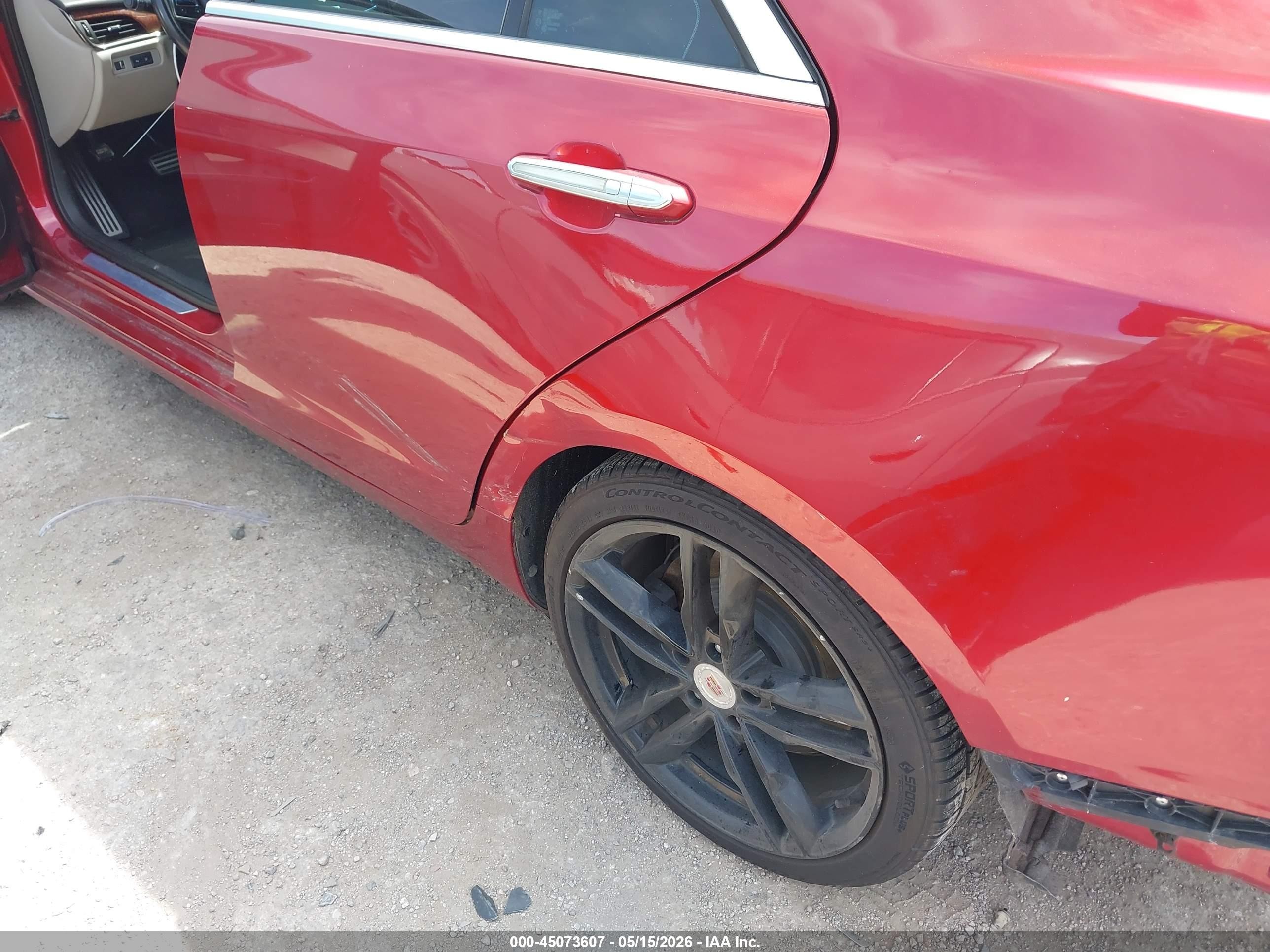 2013 Cadillac Ats Performance Red vin: 1G6AC5SX8D0133178