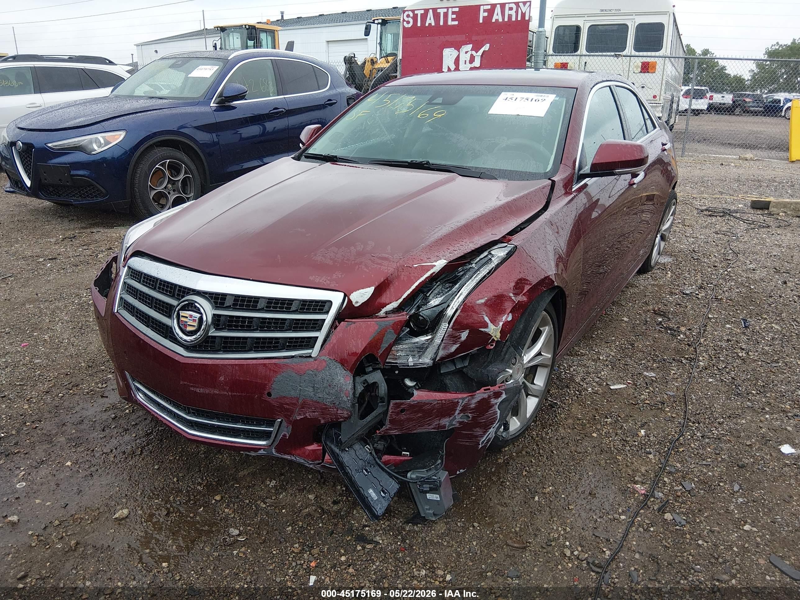 2014 Cadillac Ats Performance Red vin: 1G6AC5SX8E0185492
