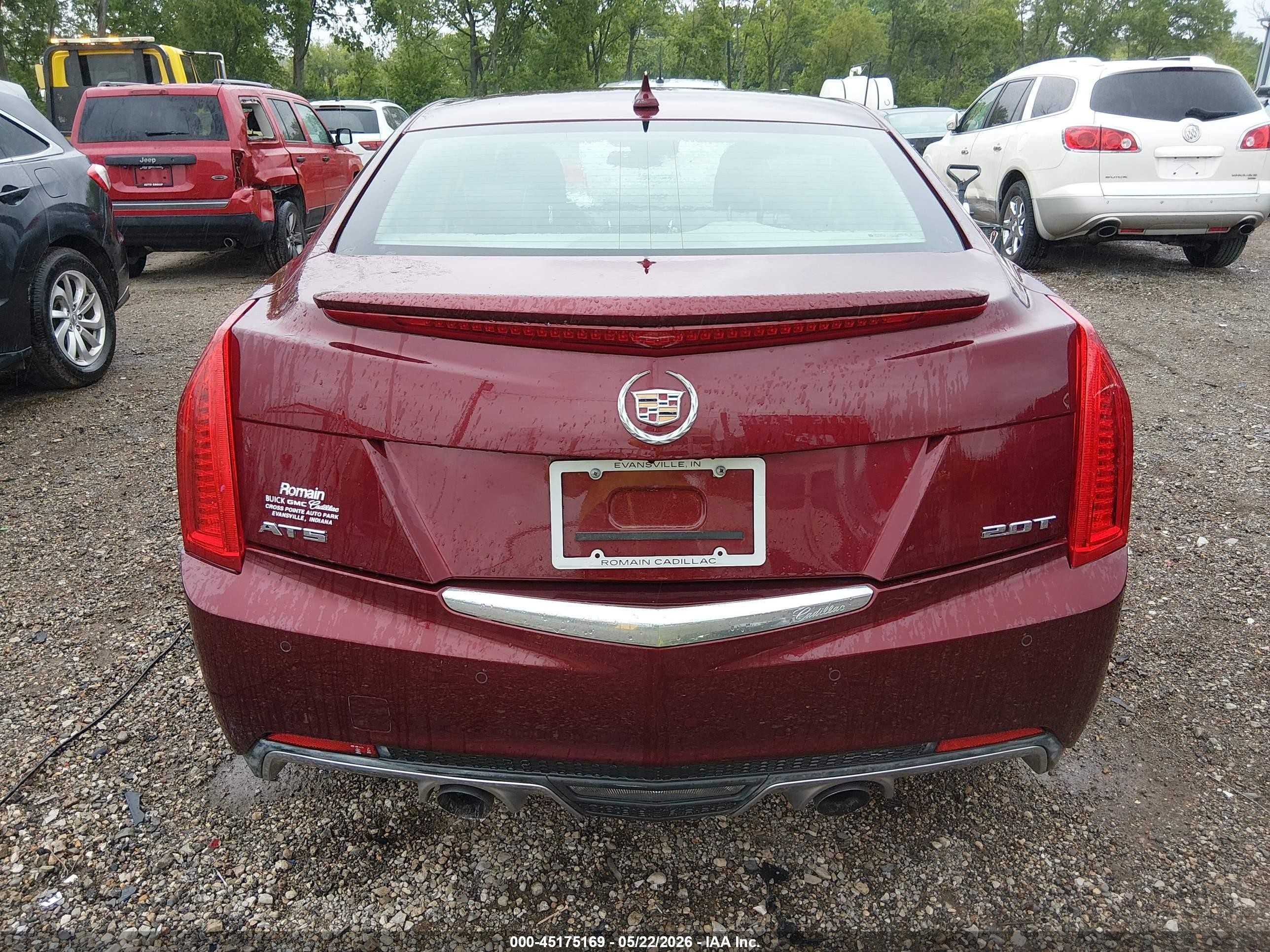 2014 Cadillac Ats Performance Red vin: 1G6AC5SX8E0185492