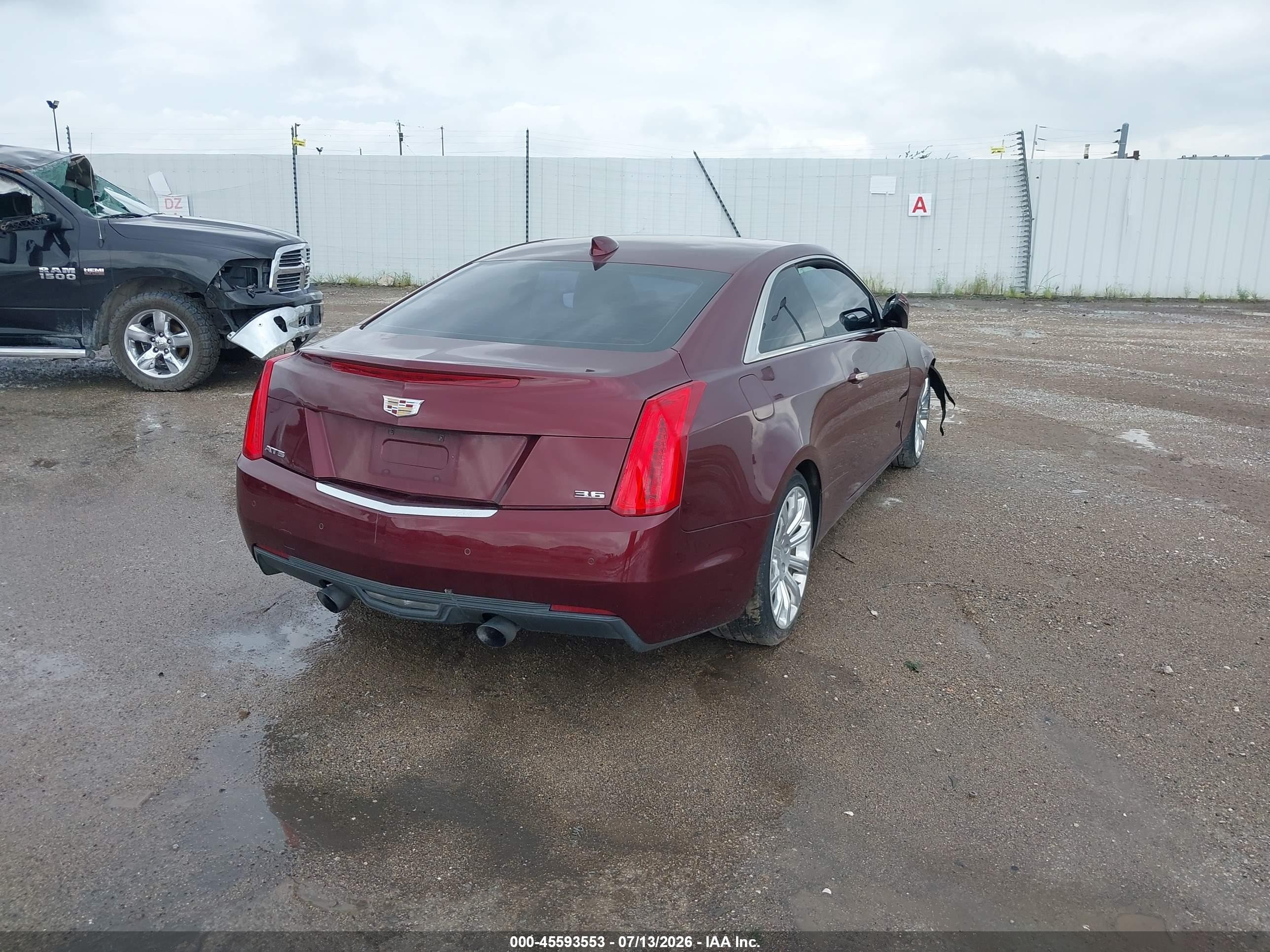 2015 Cadillac Ats Premium Бордовый vin: 1G6AE1R31F0127599