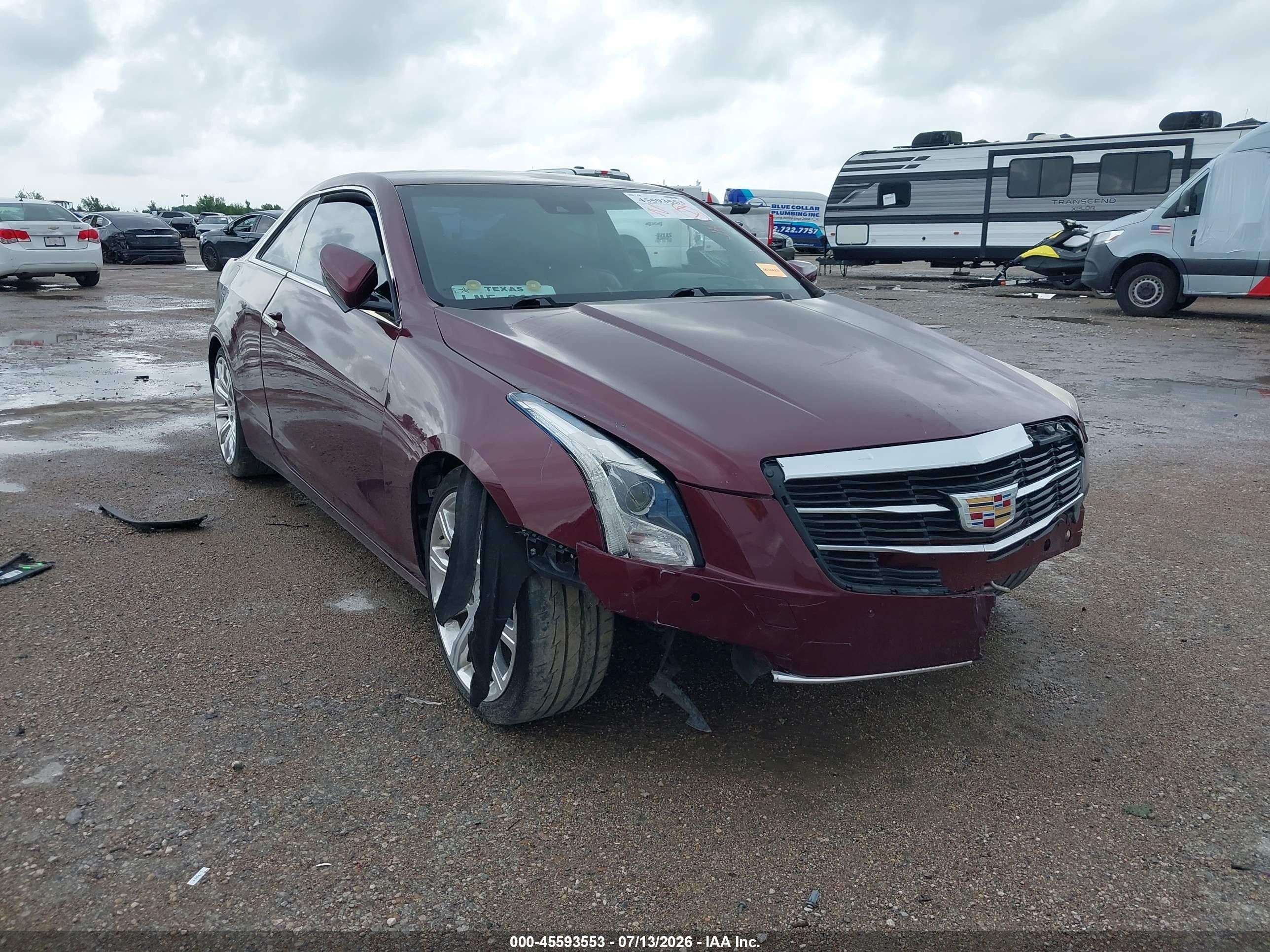 2015 Cadillac Ats Premium Бордовый vin: 1G6AE1R31F0127599