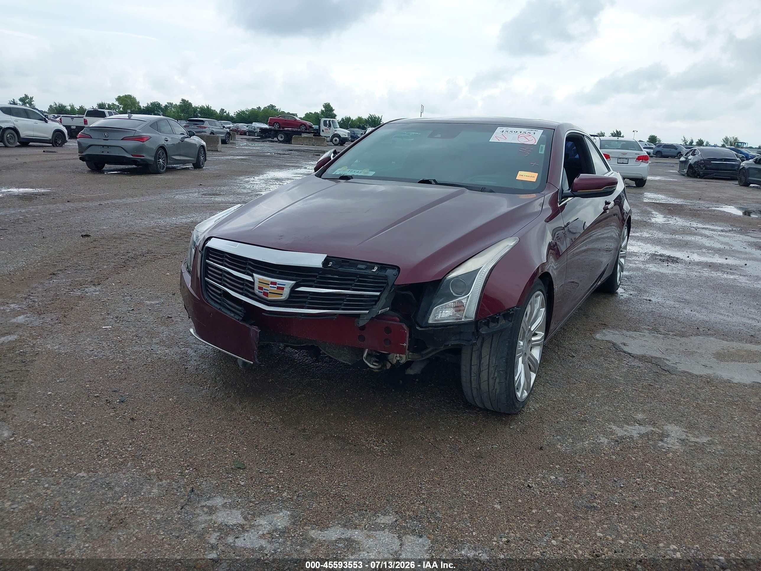 2015 Cadillac Ats Premium Бордовый vin: 1G6AE1R31F0127599