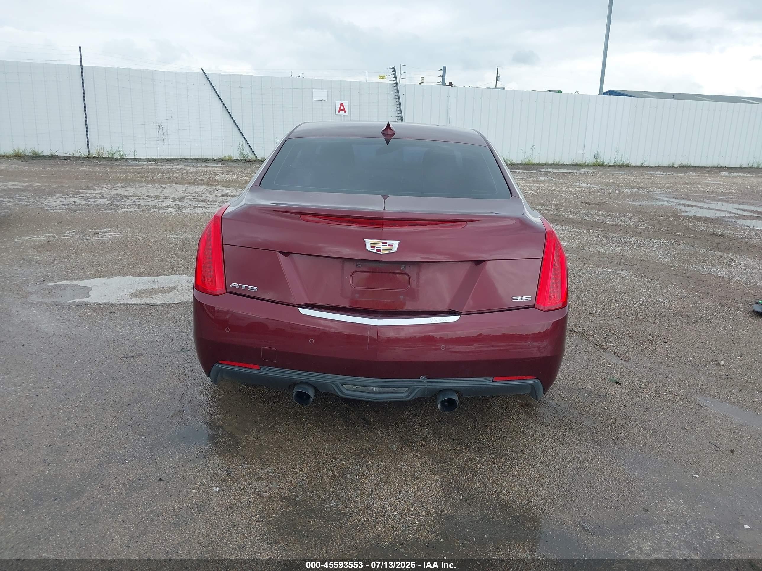 2015 Cadillac Ats Premium Бордовый vin: 1G6AE1R31F0127599