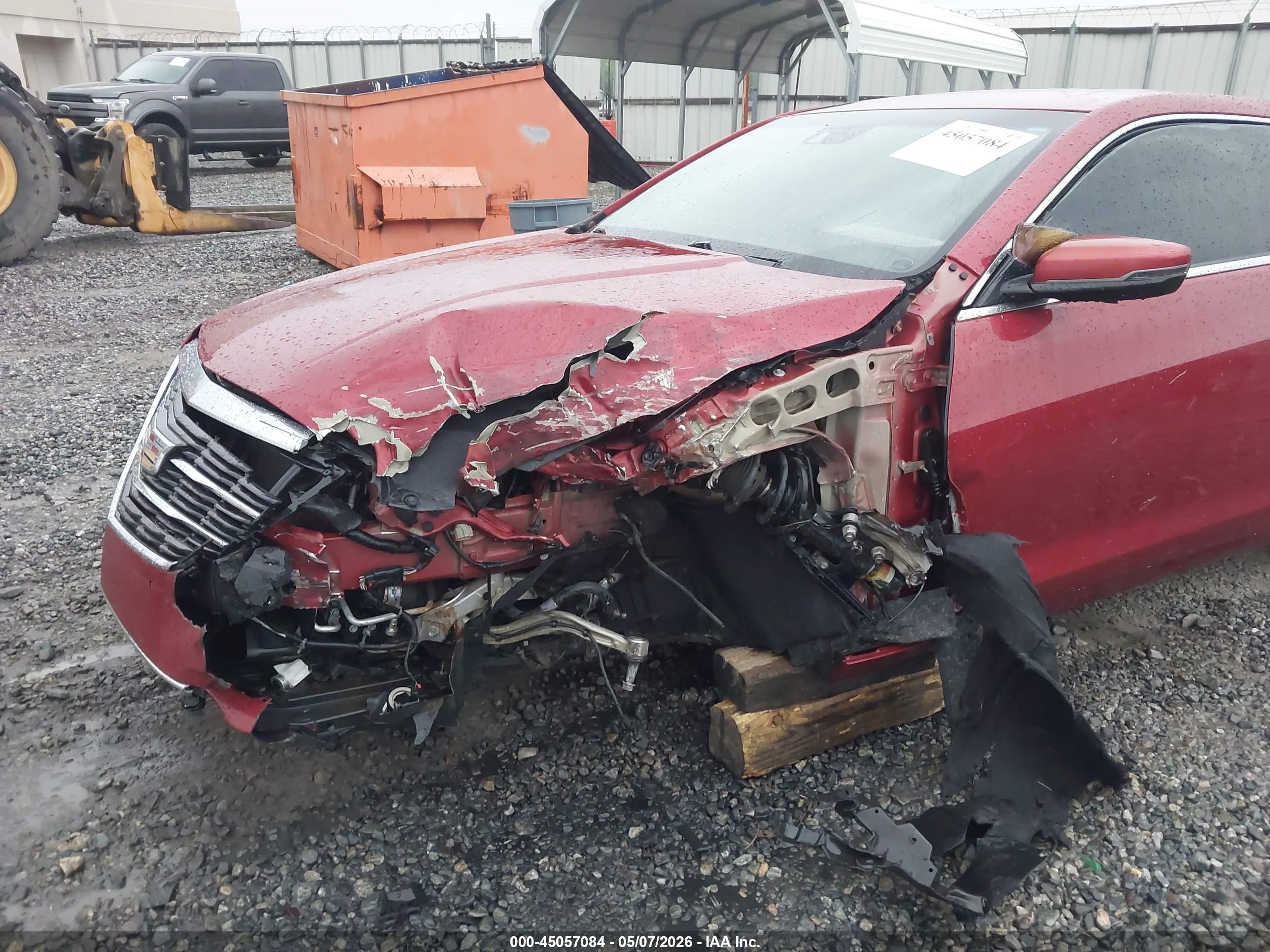 2015 Cadillac Ats Premium Maroon vin: 1G6AE1RX8F0113587