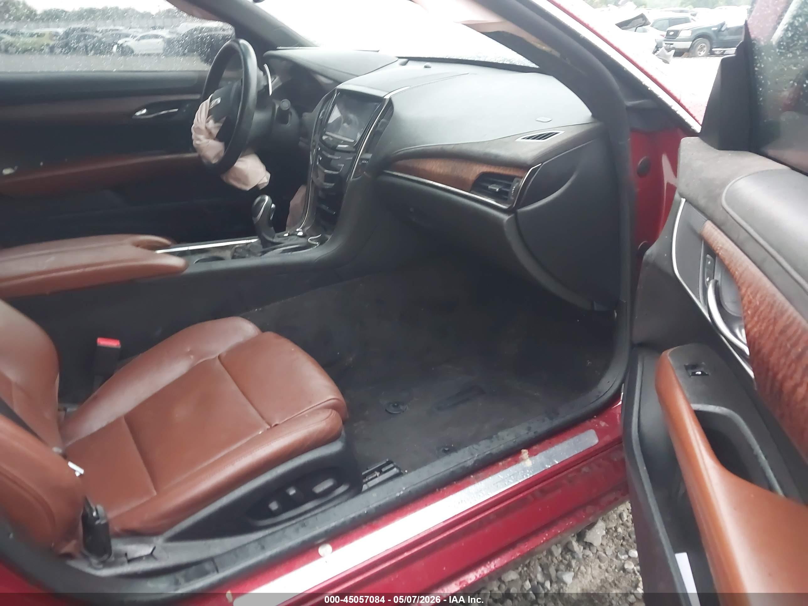 2015 Cadillac Ats Premium Maroon vin: 1G6AE1RX8F0113587