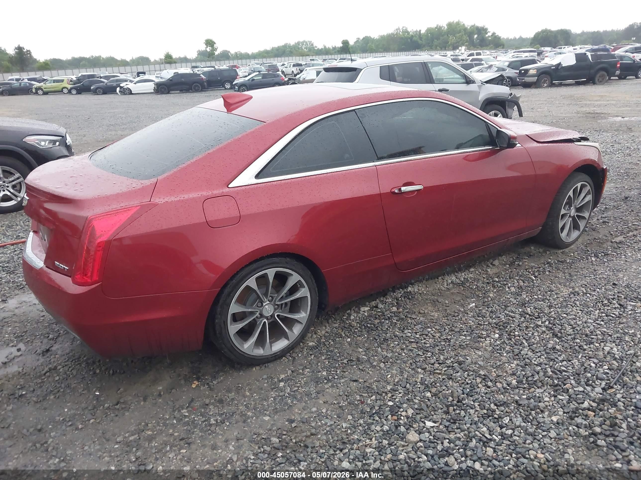 2015 Cadillac Ats Premium Maroon vin: 1G6AE1RX8F0113587