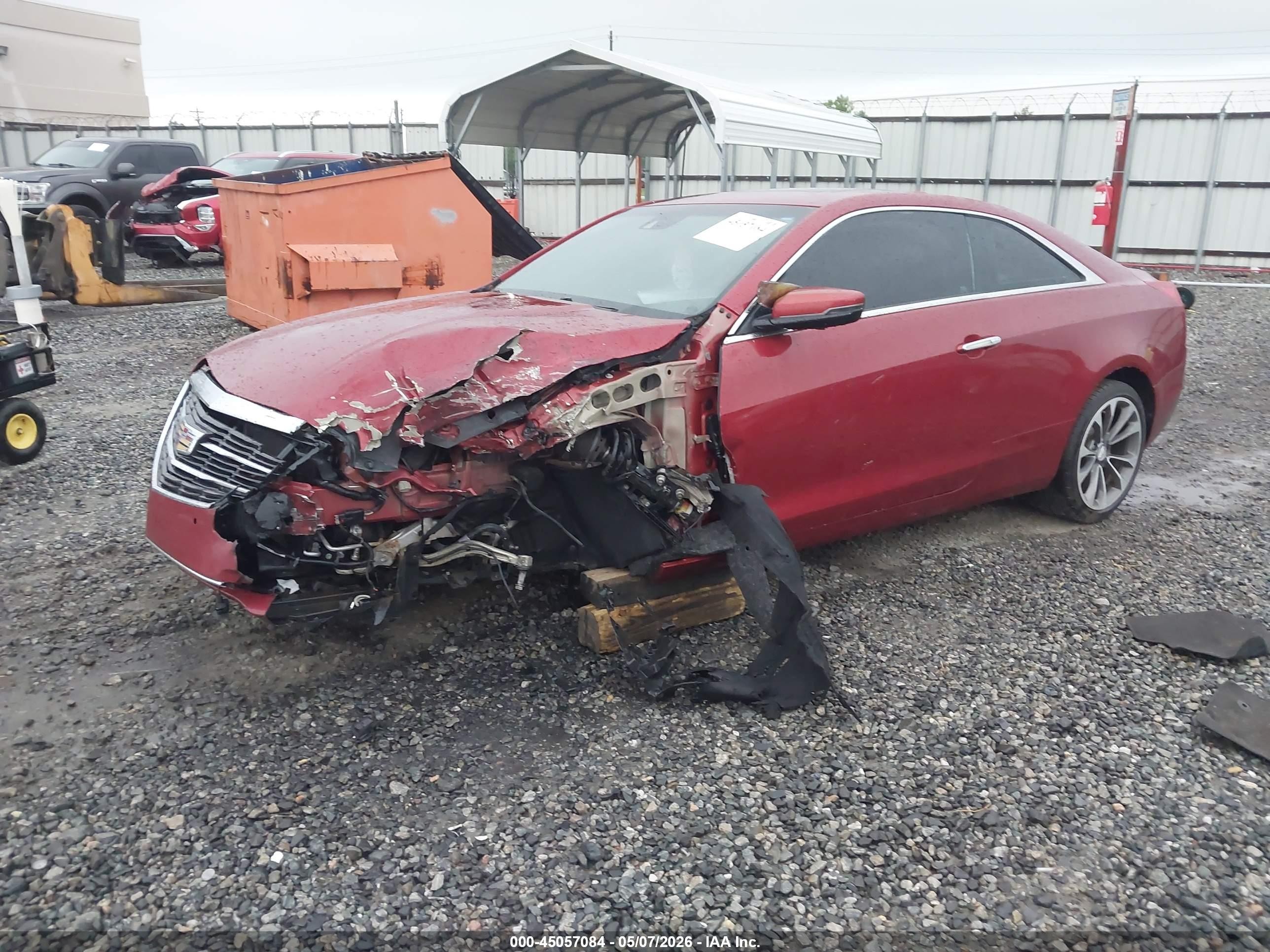 2015 Cadillac Ats Premium Maroon vin: 1G6AE1RX8F0113587
