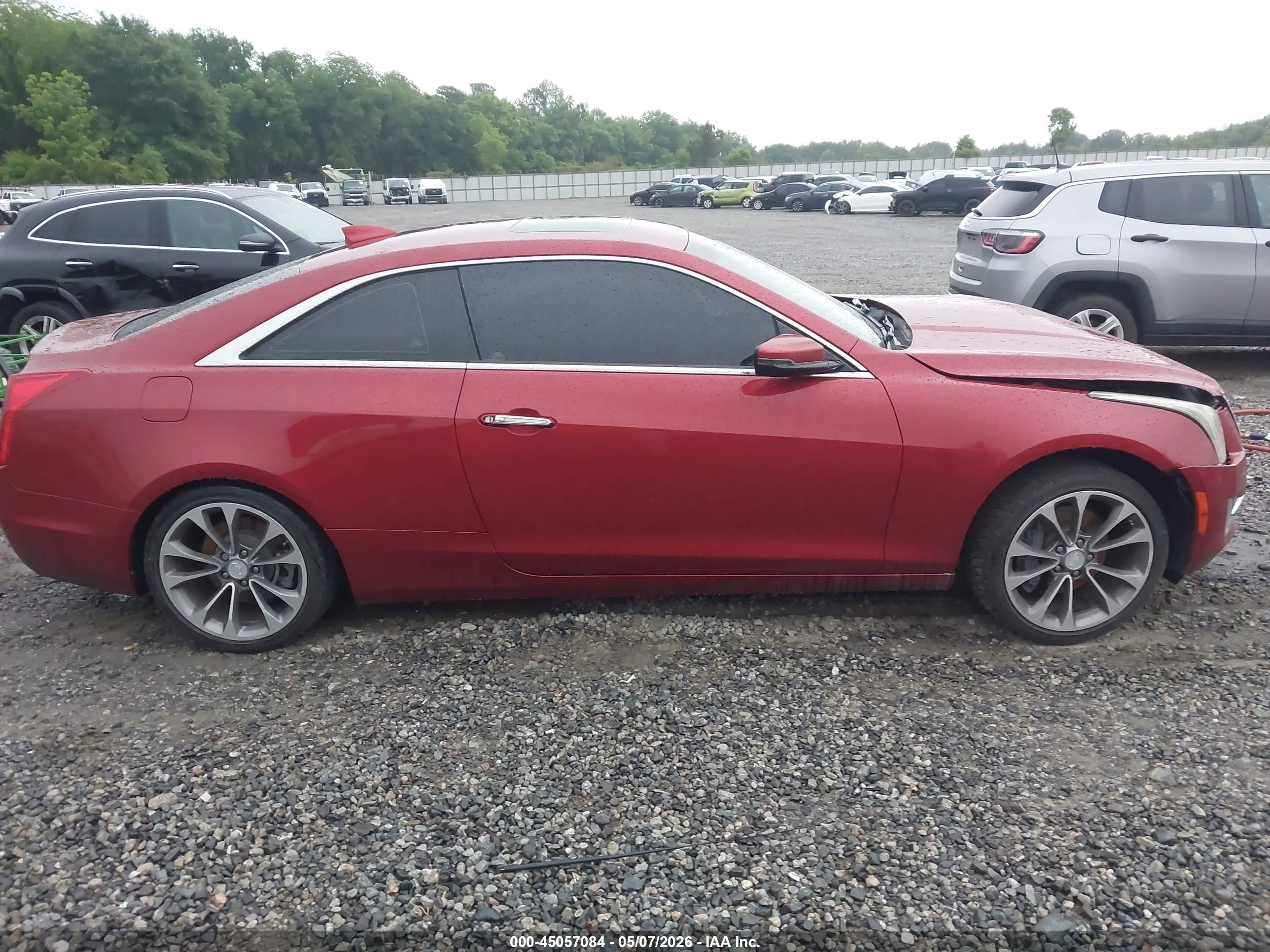 2015 Cadillac Ats Premium Maroon vin: 1G6AE1RX8F0113587