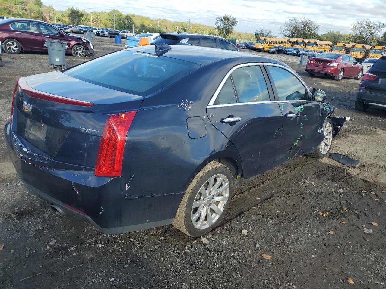 2018 Cadillac Ats Синий vin: 1G6AE5RX4J0106376