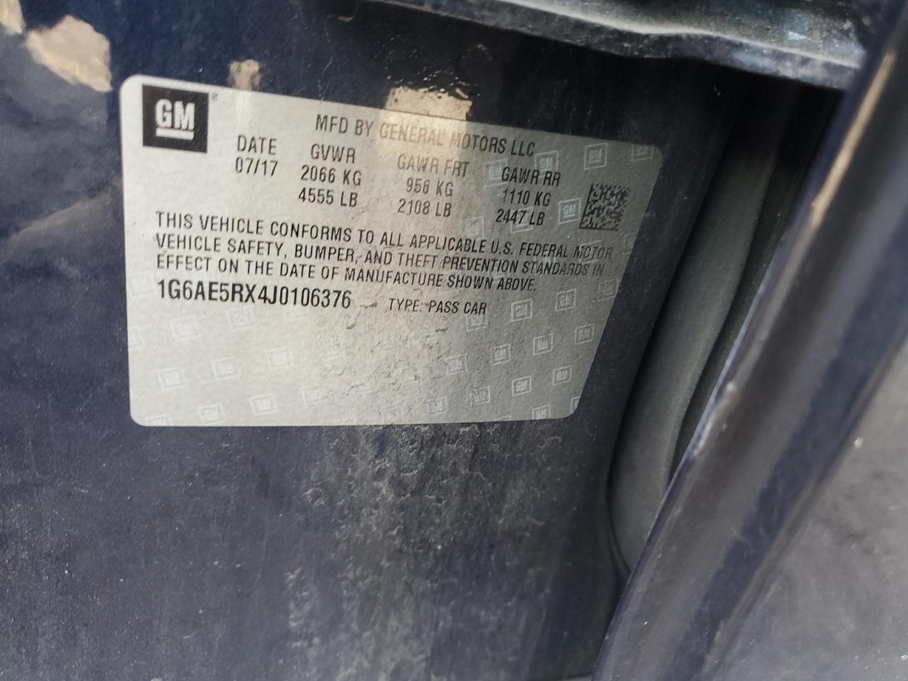 2018 Cadillac Ats Синий vin: 1G6AE5RX4J0106376