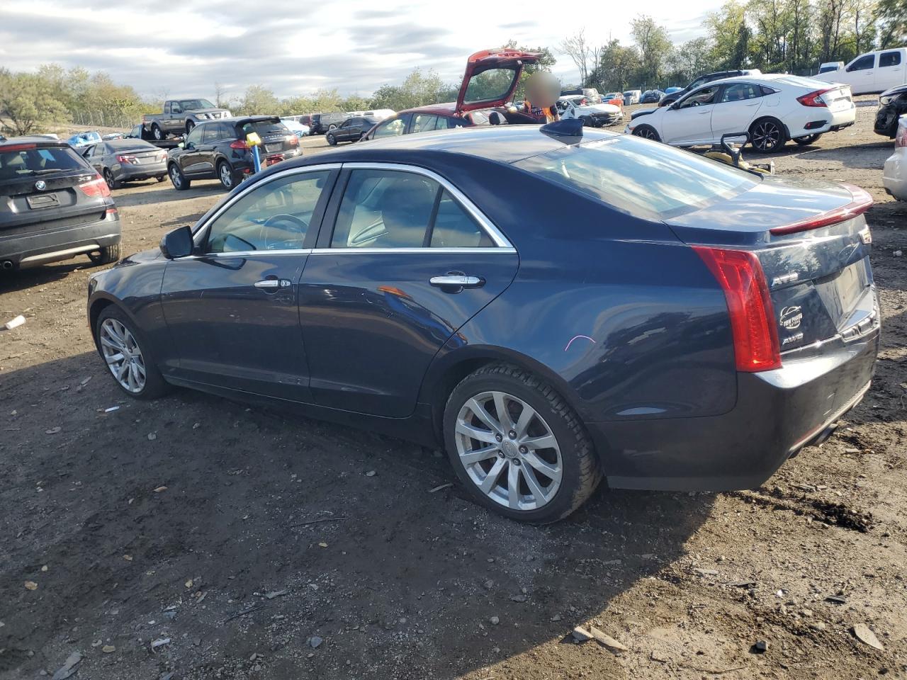 2018 Cadillac Ats Синий vin: 1G6AE5RX4J0106376