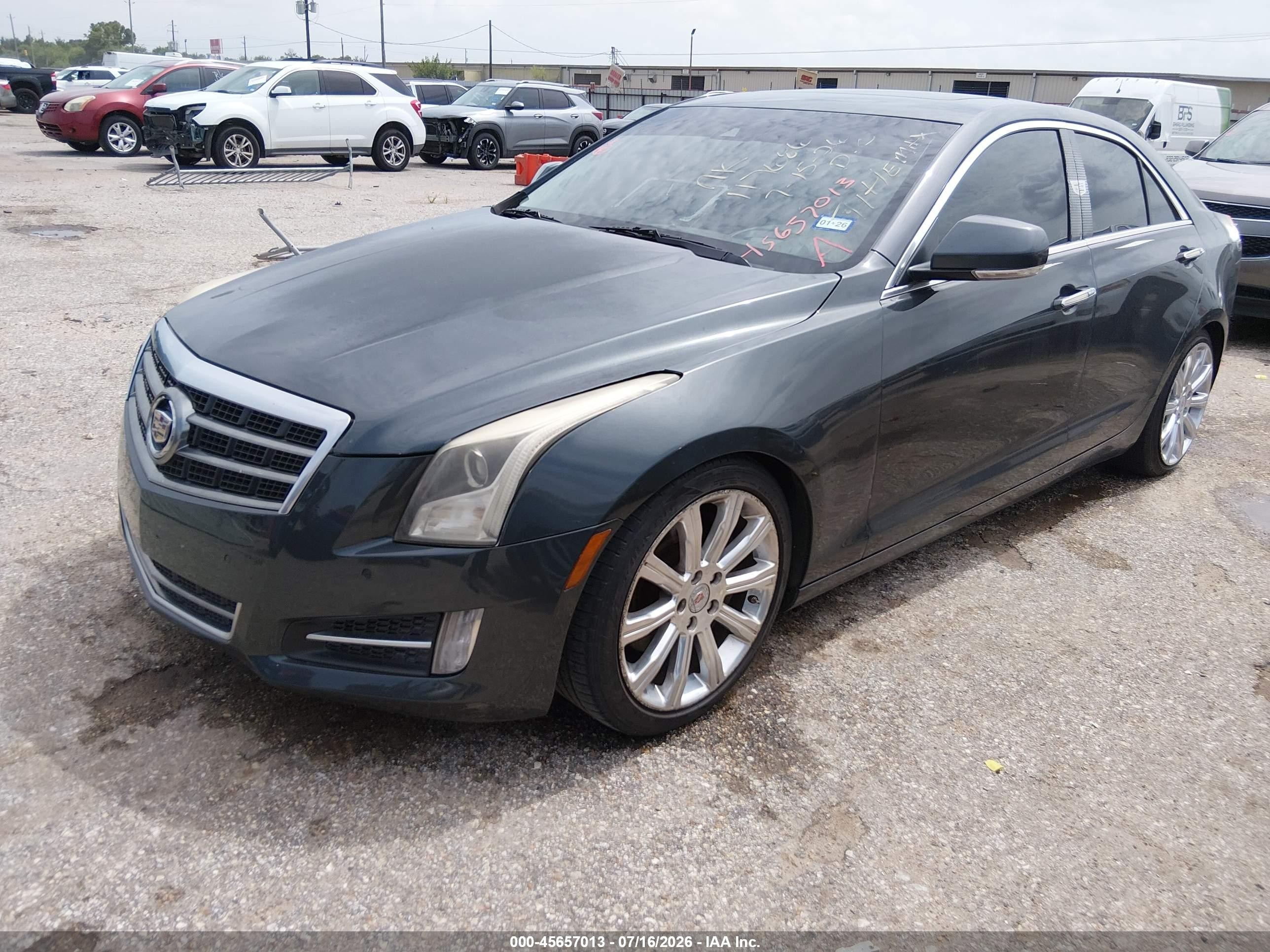 2013 Cadillac Ats Premium Gray vin: 1G6AE5S33D0117686