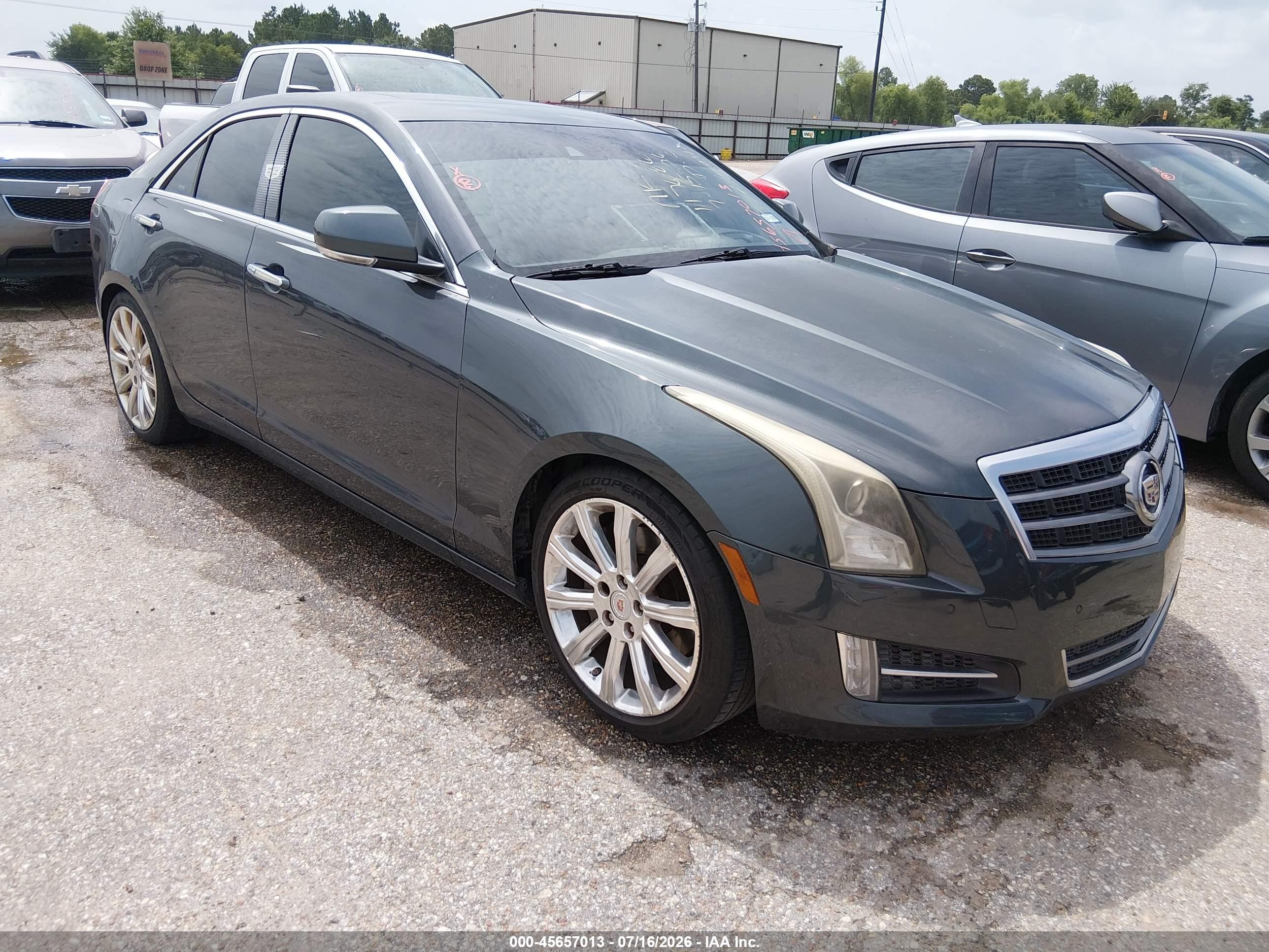 2013 Cadillac Ats Premium Gray vin: 1G6AE5S33D0117686