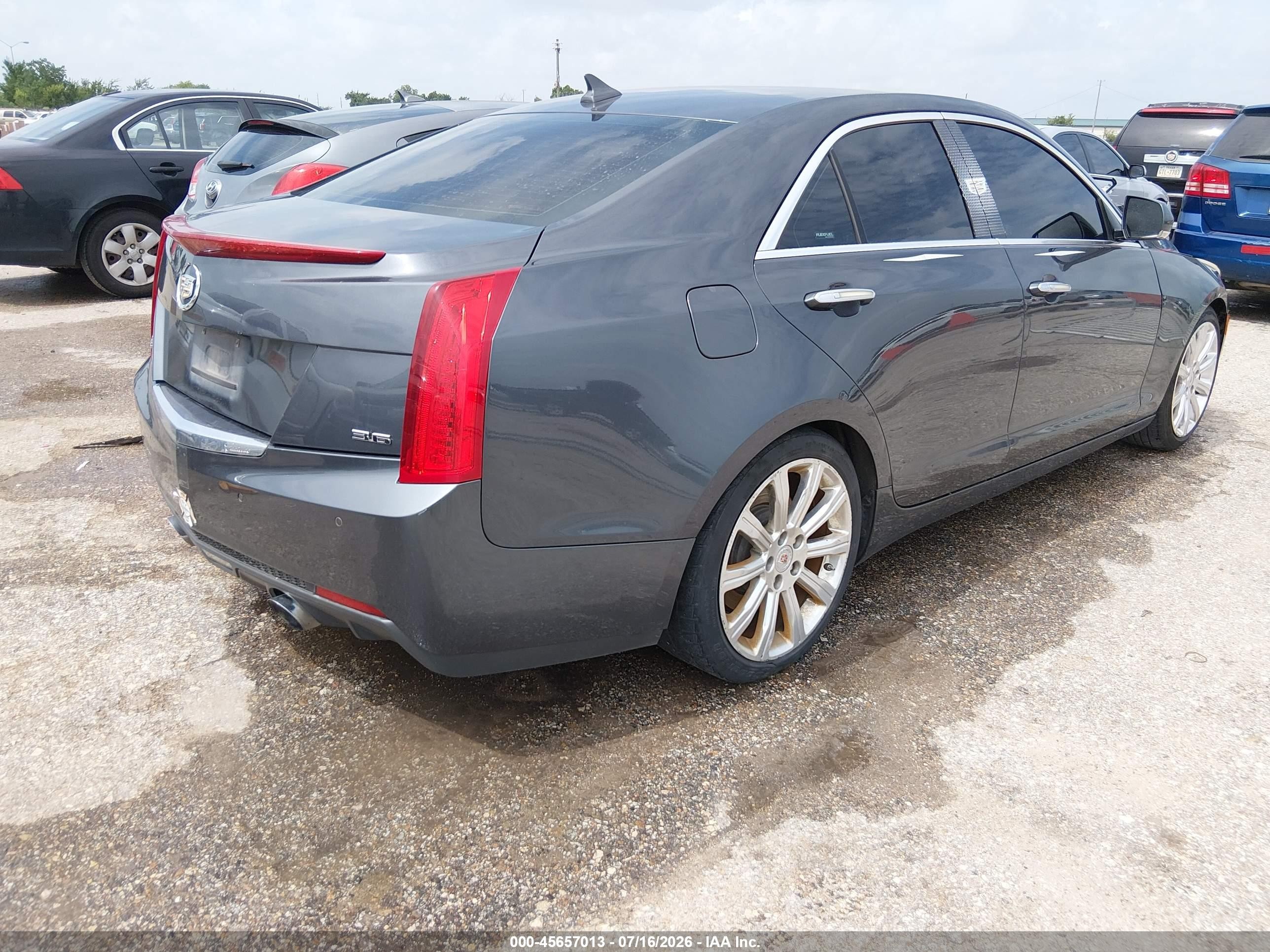 2013 Cadillac Ats Premium Gray vin: 1G6AE5S33D0117686