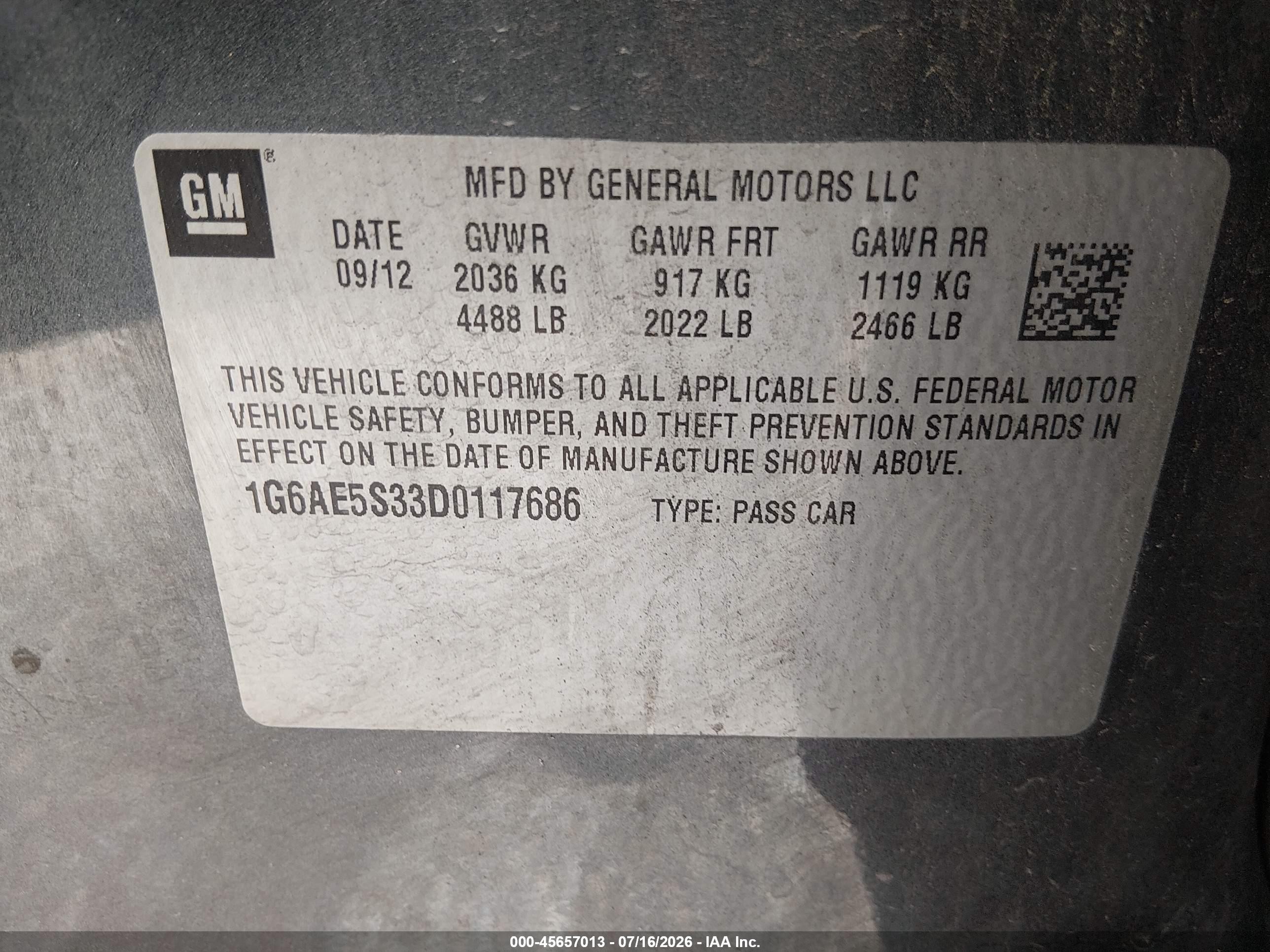 2013 Cadillac Ats Premium Gray vin: 1G6AE5S33D0117686