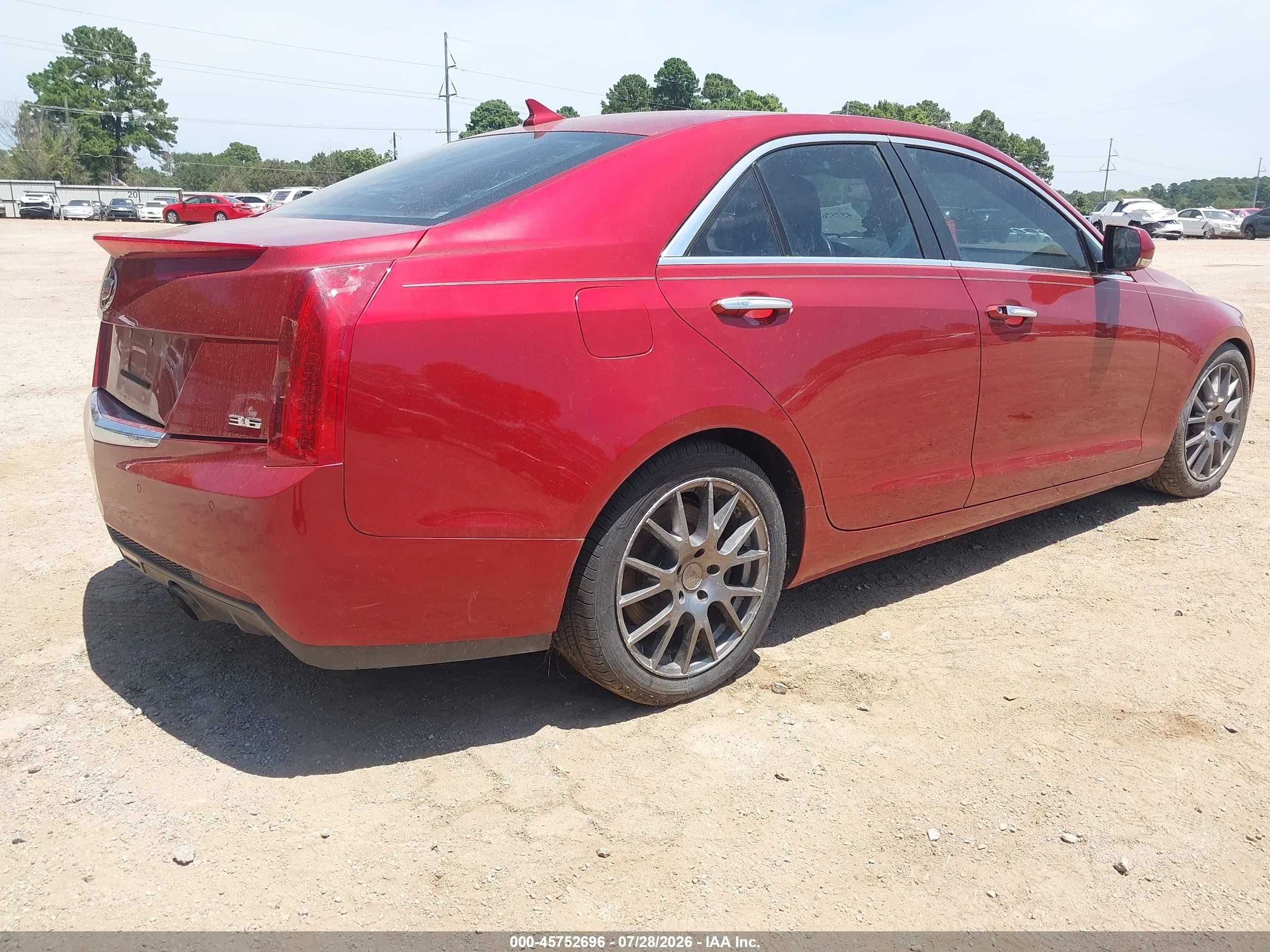 2014 Cadillac Ats Premium Красный vin: 1G6AE5S33E0168297