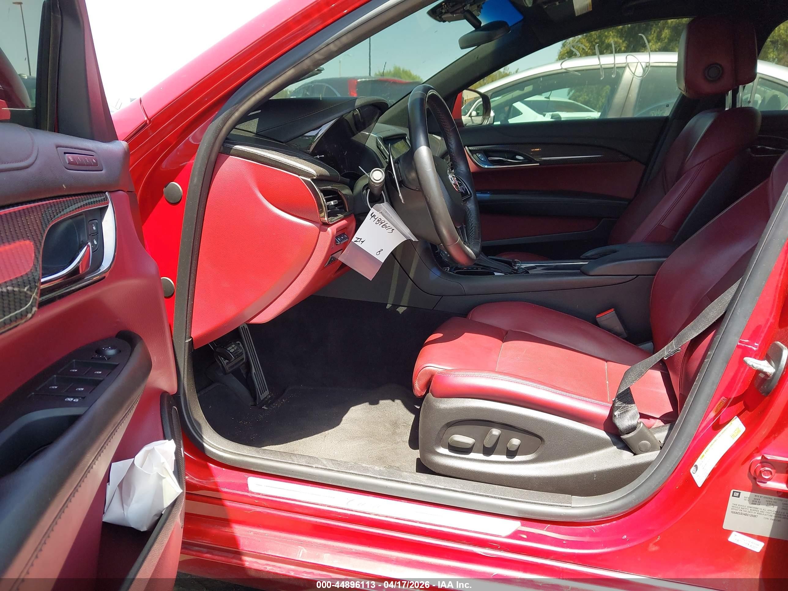 2013 Cadillac Ats Premium Красный vin: 1G6AE5S34D0126087