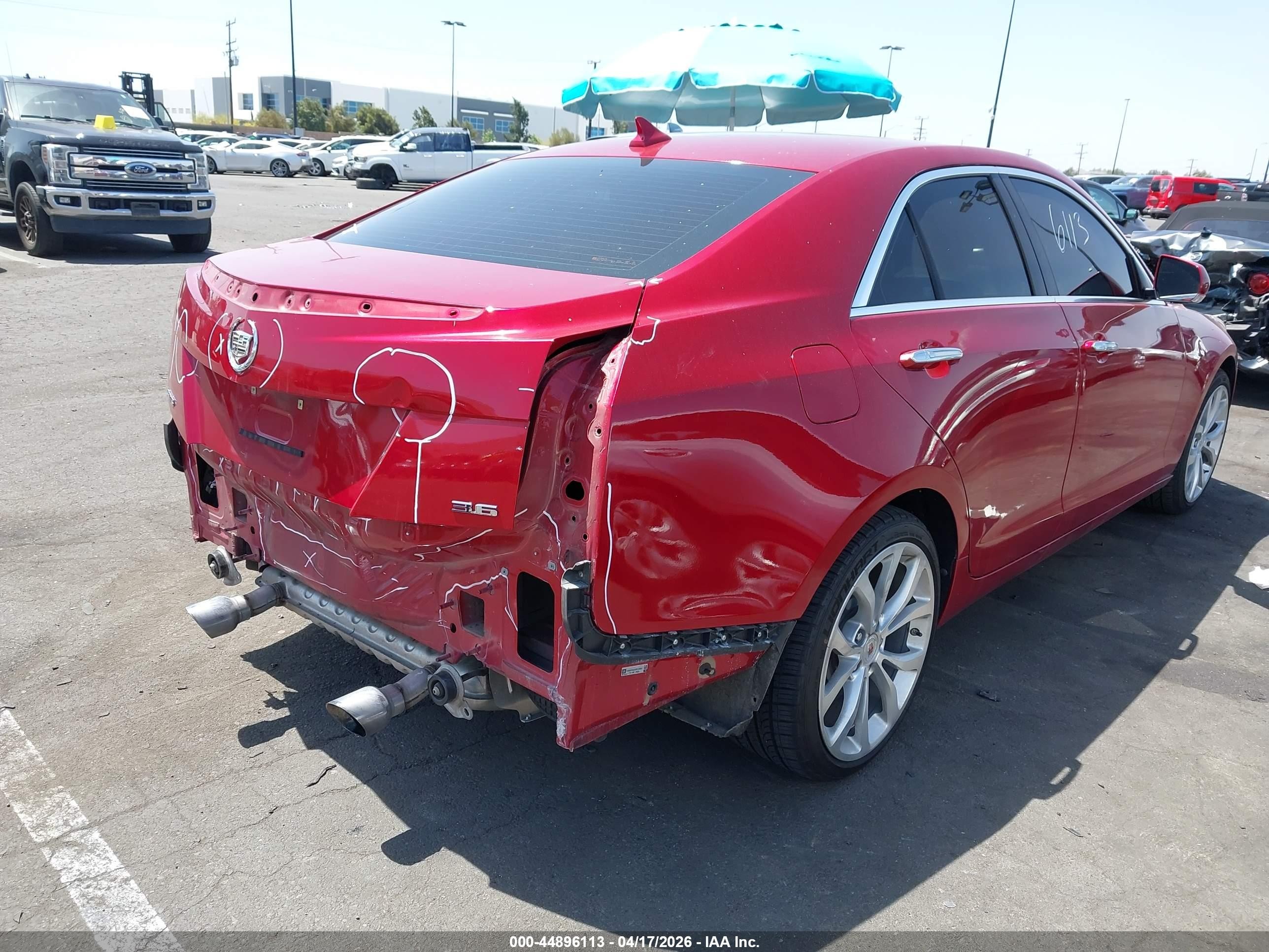 2013 Cadillac Ats Premium Красный vin: 1G6AE5S34D0126087