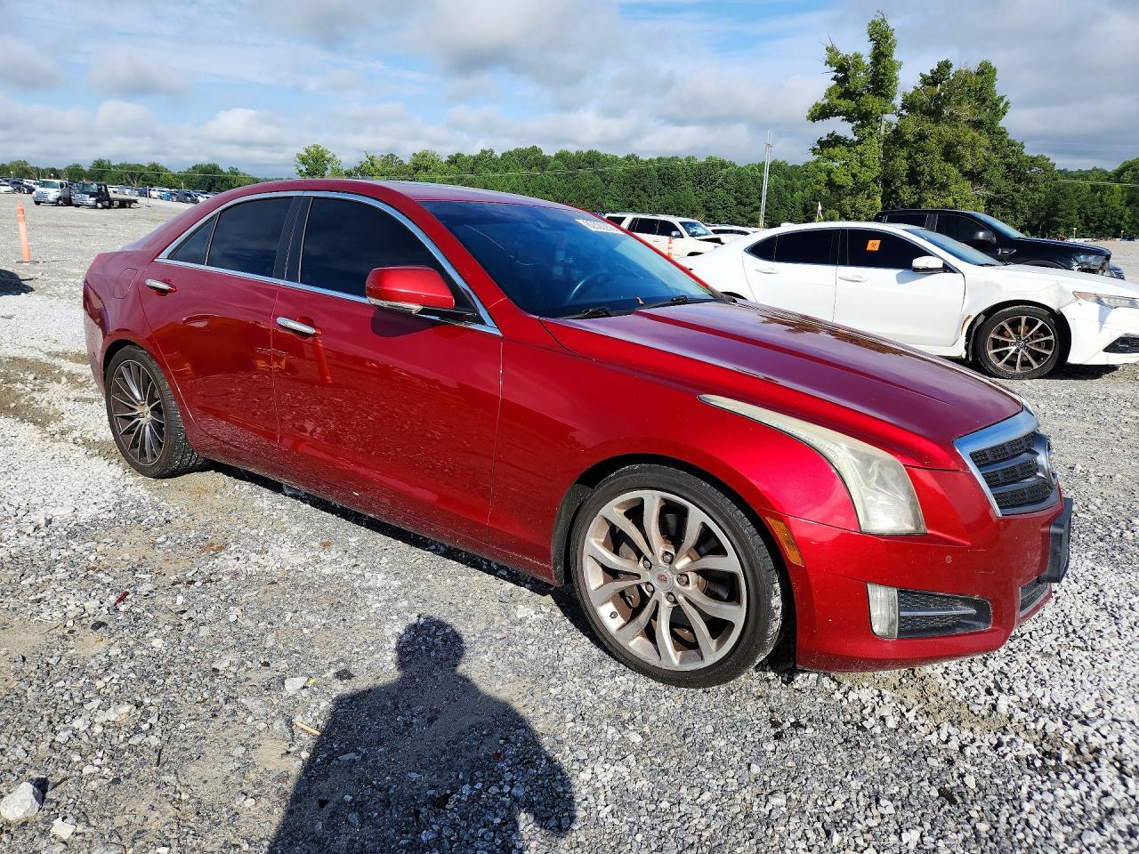 2014 Cadillac Ats Premium Красный vin: 1G6AE5S34E0155350