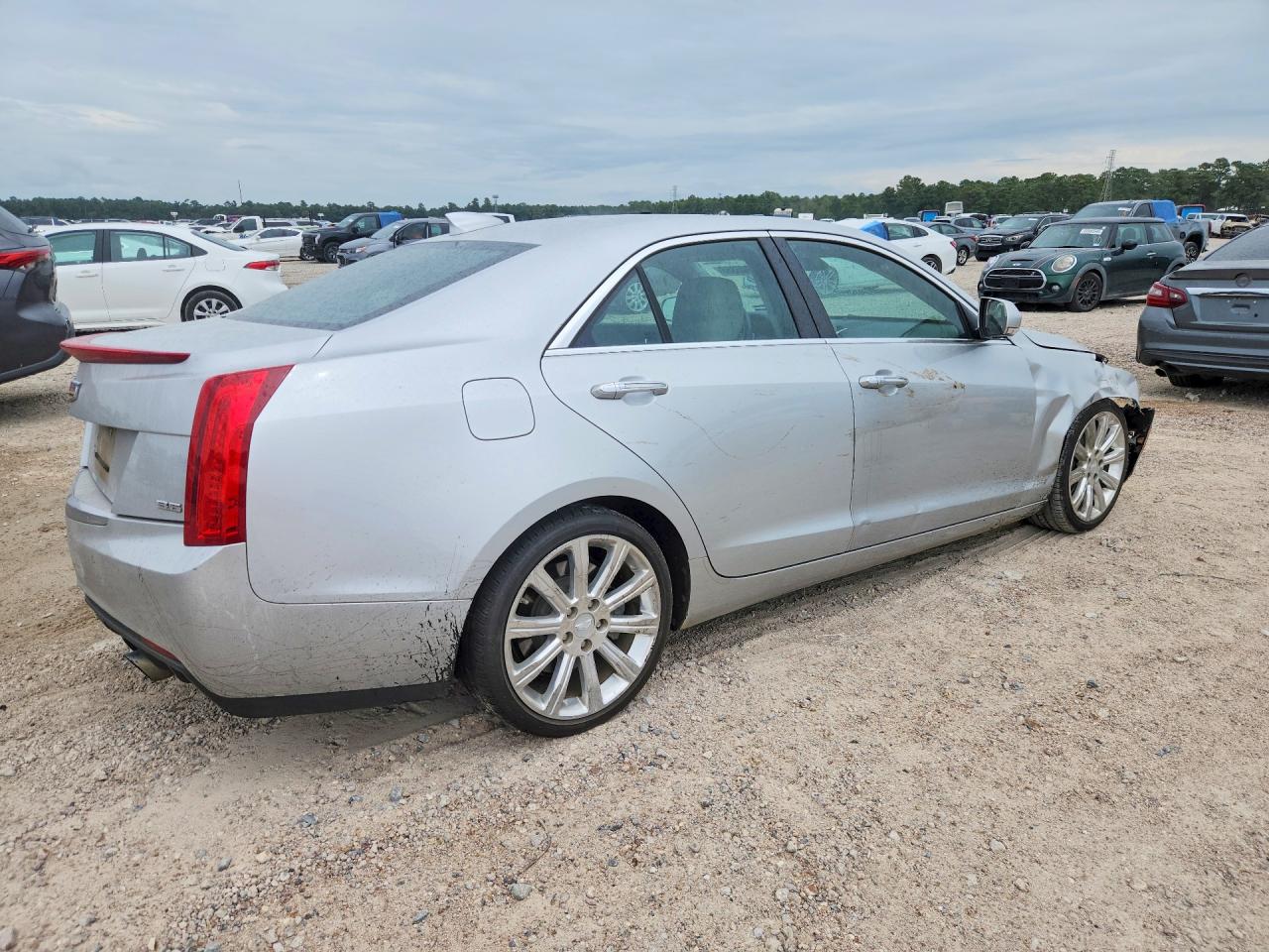 2015 Cadillac Ats Premium Silver vin: 1G6AE5S36F0115272