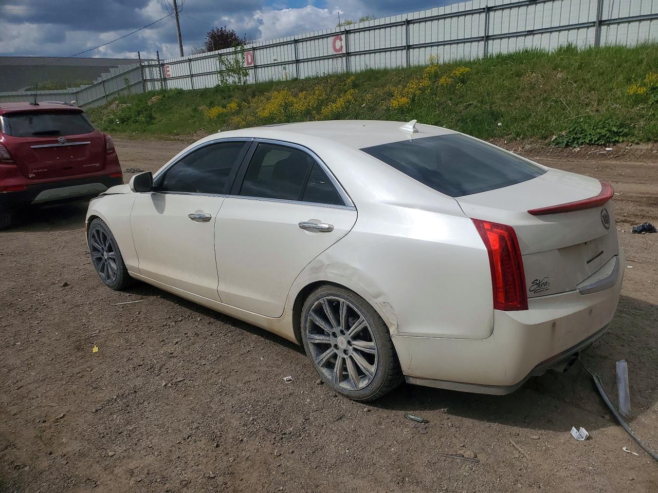 2013 Cadillac Ats Premium White vin: 1G6AE5S38D0118090