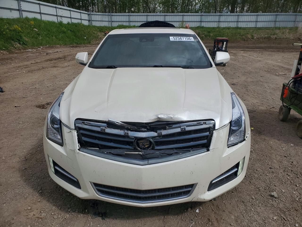 2013 Cadillac Ats Premium White vin: 1G6AE5S38D0118090