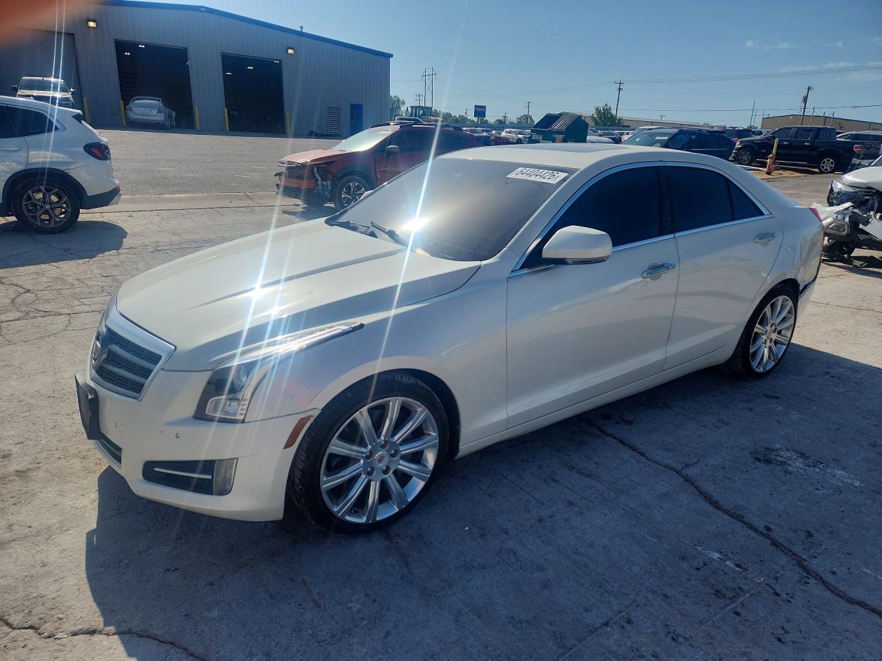 2013 Cadillac Ats Premium Белый vin: 1G6AE5SX1D0126356
