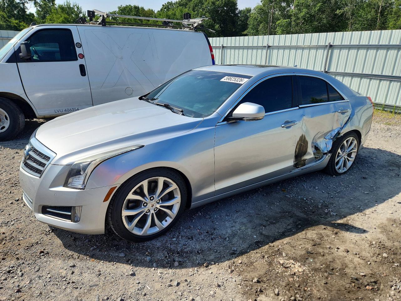 2013 Cadillac Ats Silver vin: 1G6AE5SX1D0139561
