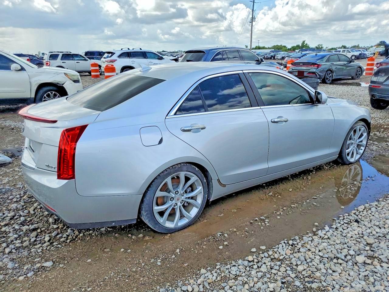 2013 Cadillac Ats Premium Silver vin: 1G6AE5SX4D0125203