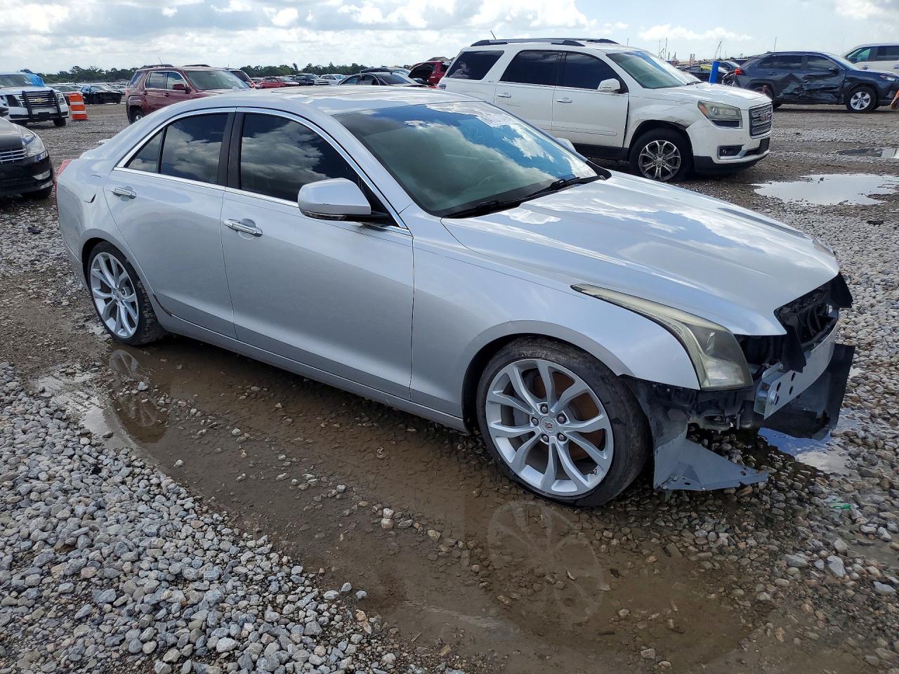 2013 Cadillac Ats Premium Silver vin: 1G6AE5SX4D0125203