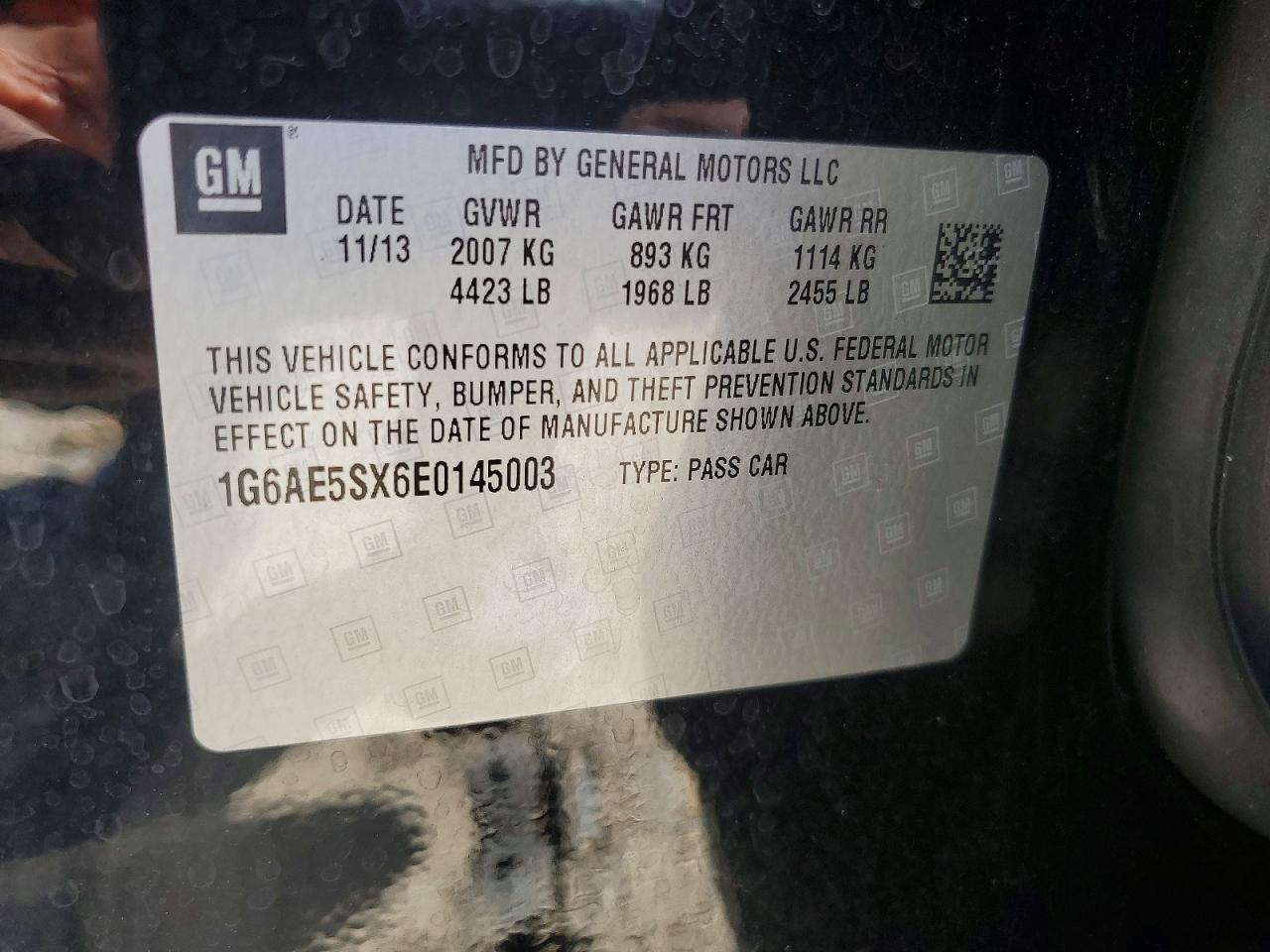 2014 Cadillac Ats Premium Black vin: 1G6AE5SX6E0145003