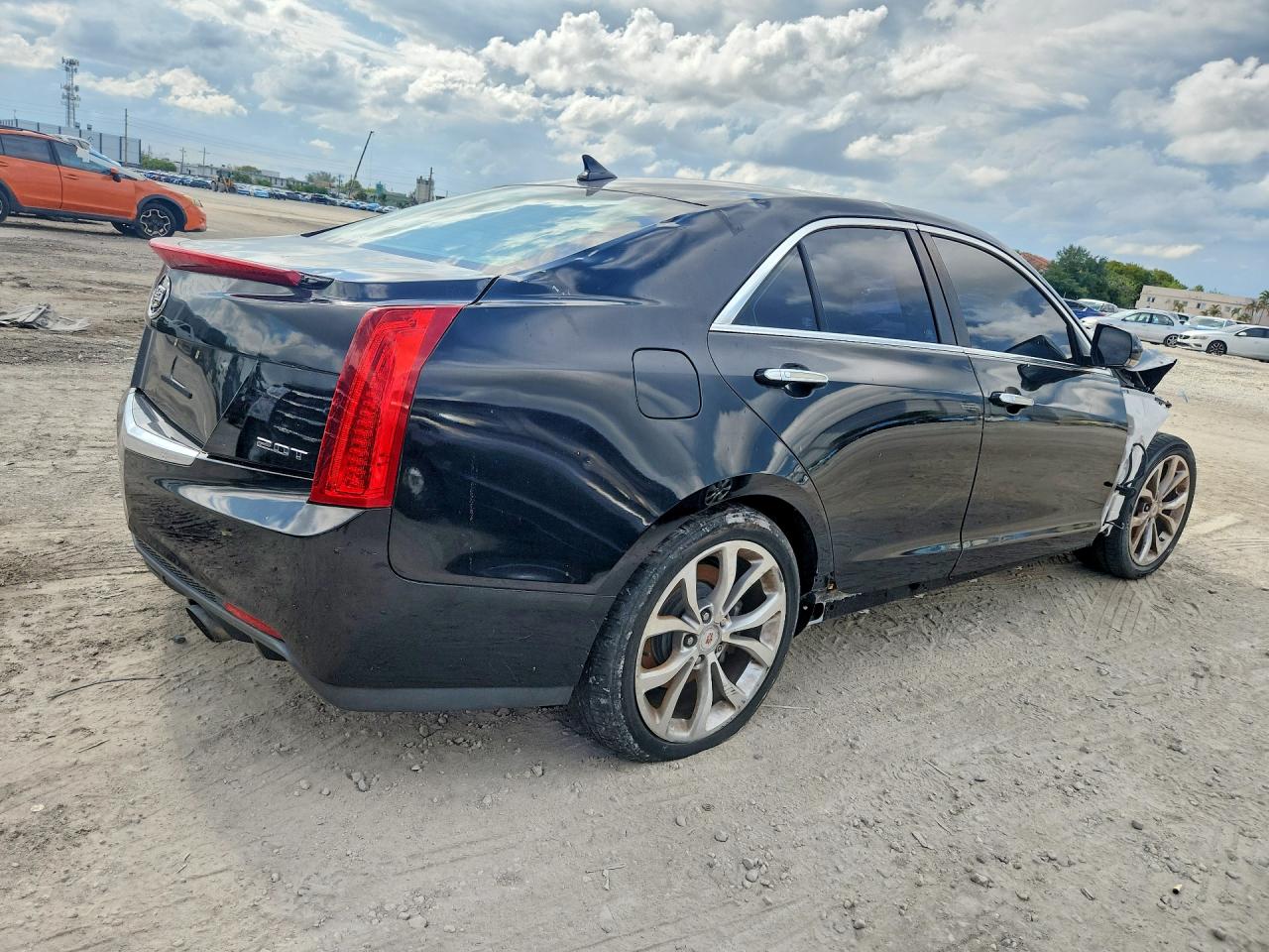 2014 Cadillac Ats Premium Черный vin: 1G6AE5SX7E0171268