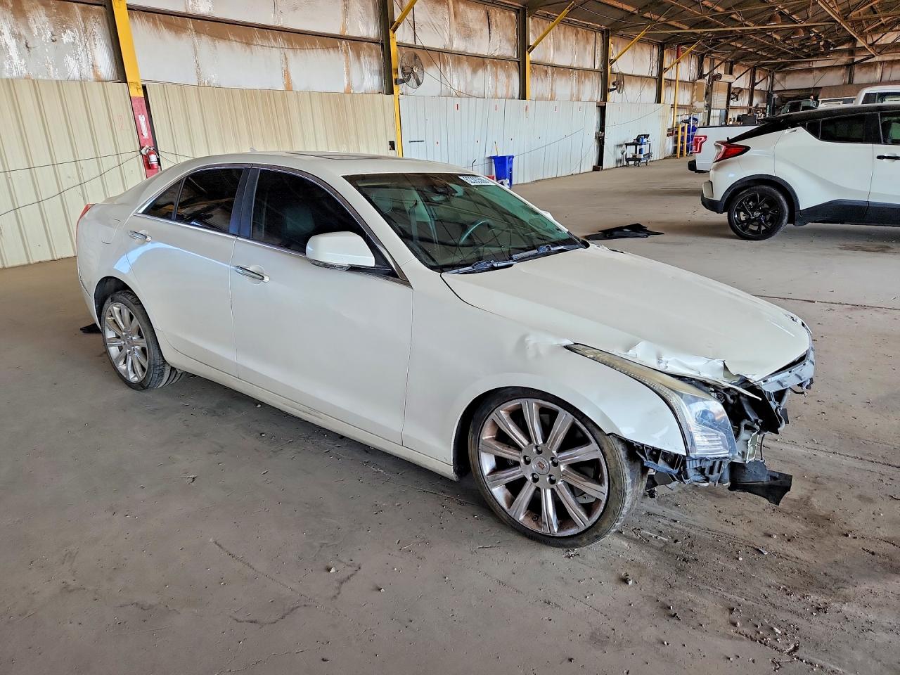 2014 Cadillac Ats Premium White vin: 1G6AE5SX8E0123696