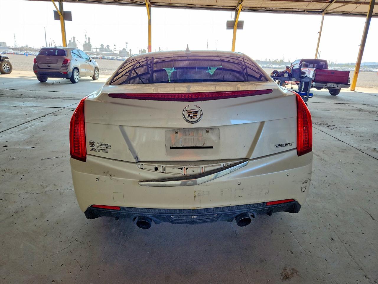 2014 Cadillac Ats Premium White vin: 1G6AE5SX8E0123696
