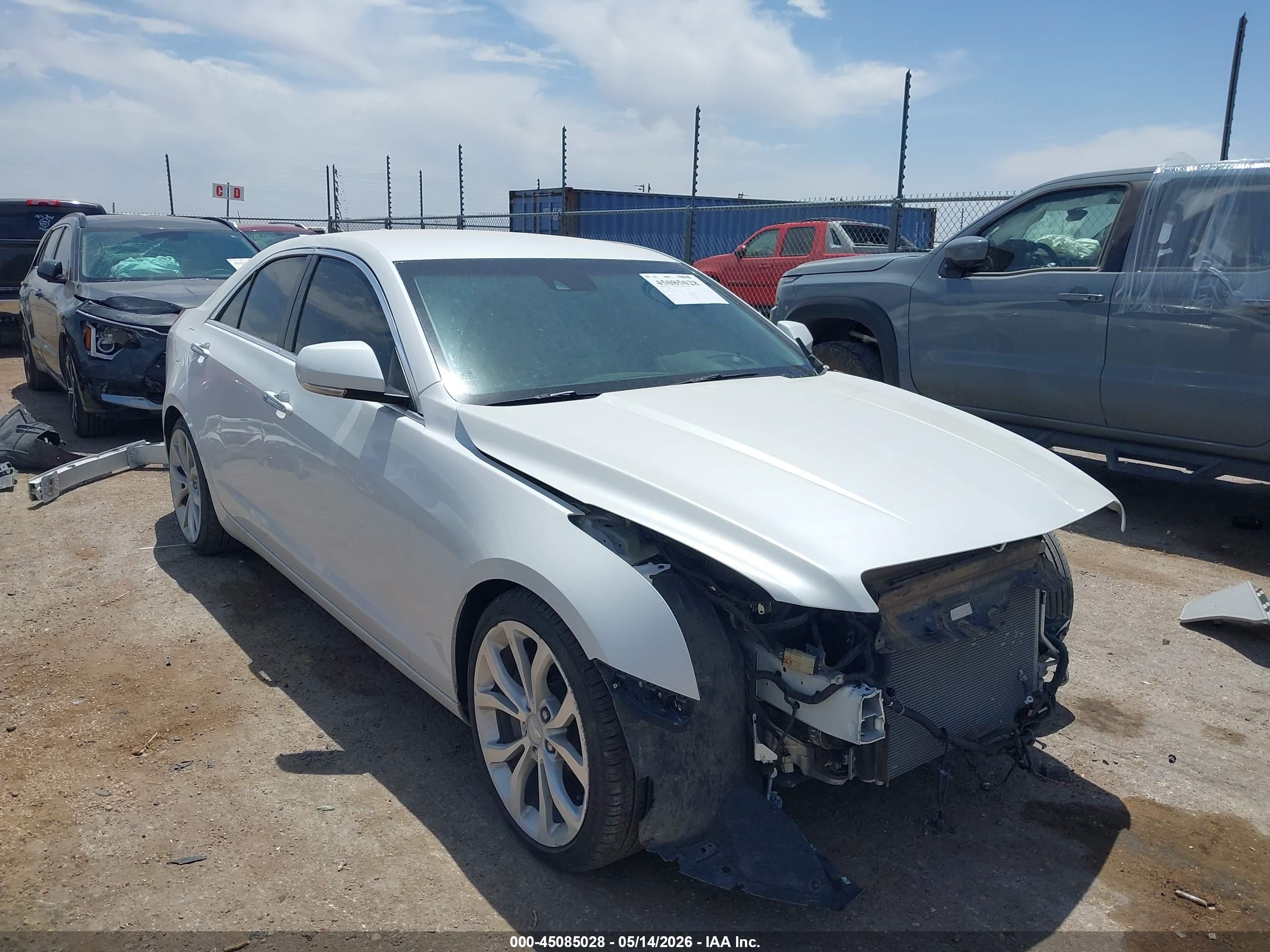 2015 Cadillac Ats Premium White vin: 1G6AF5SX7F0133697