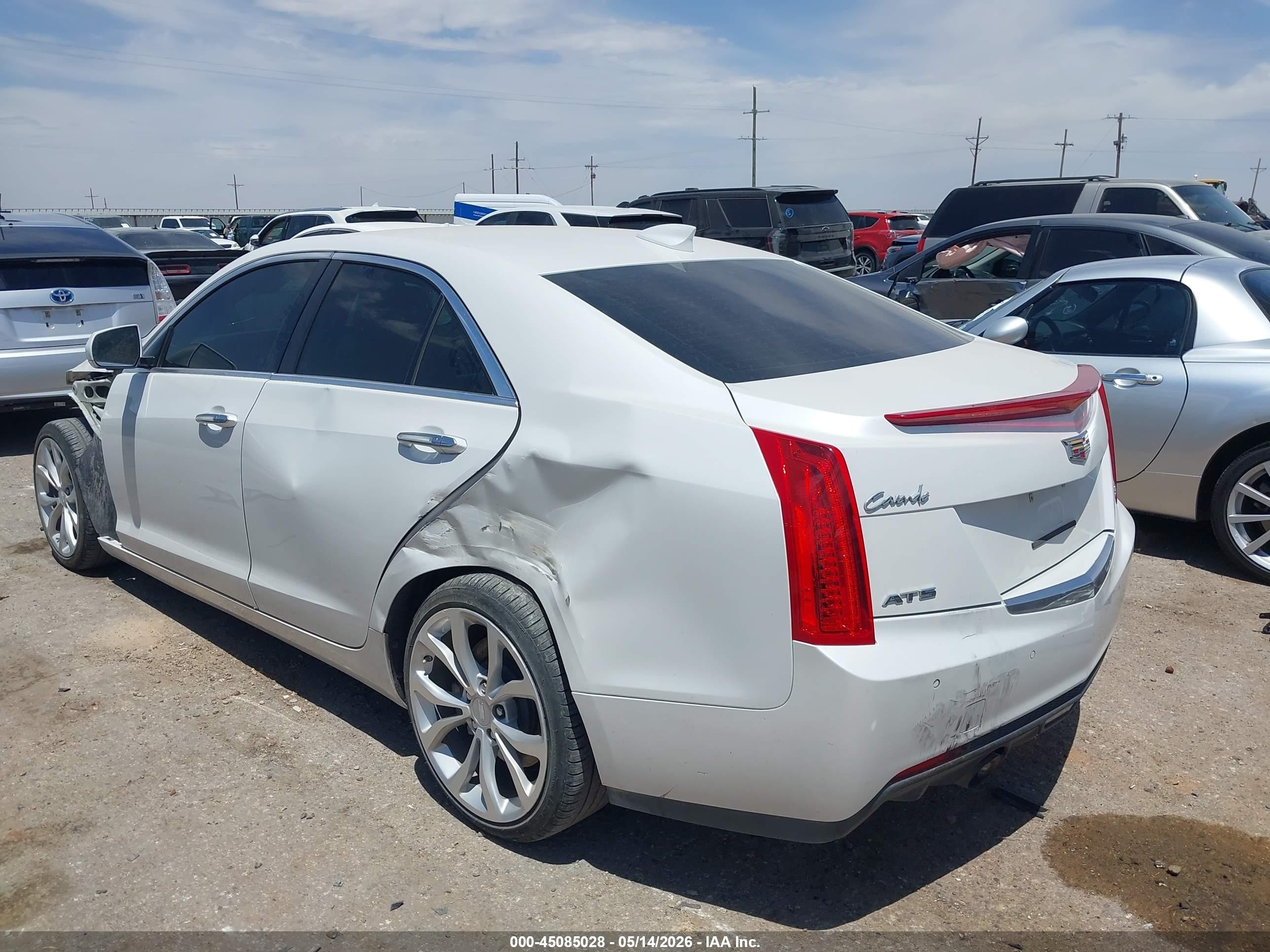 2015 Cadillac Ats Premium White vin: 1G6AF5SX7F0133697
